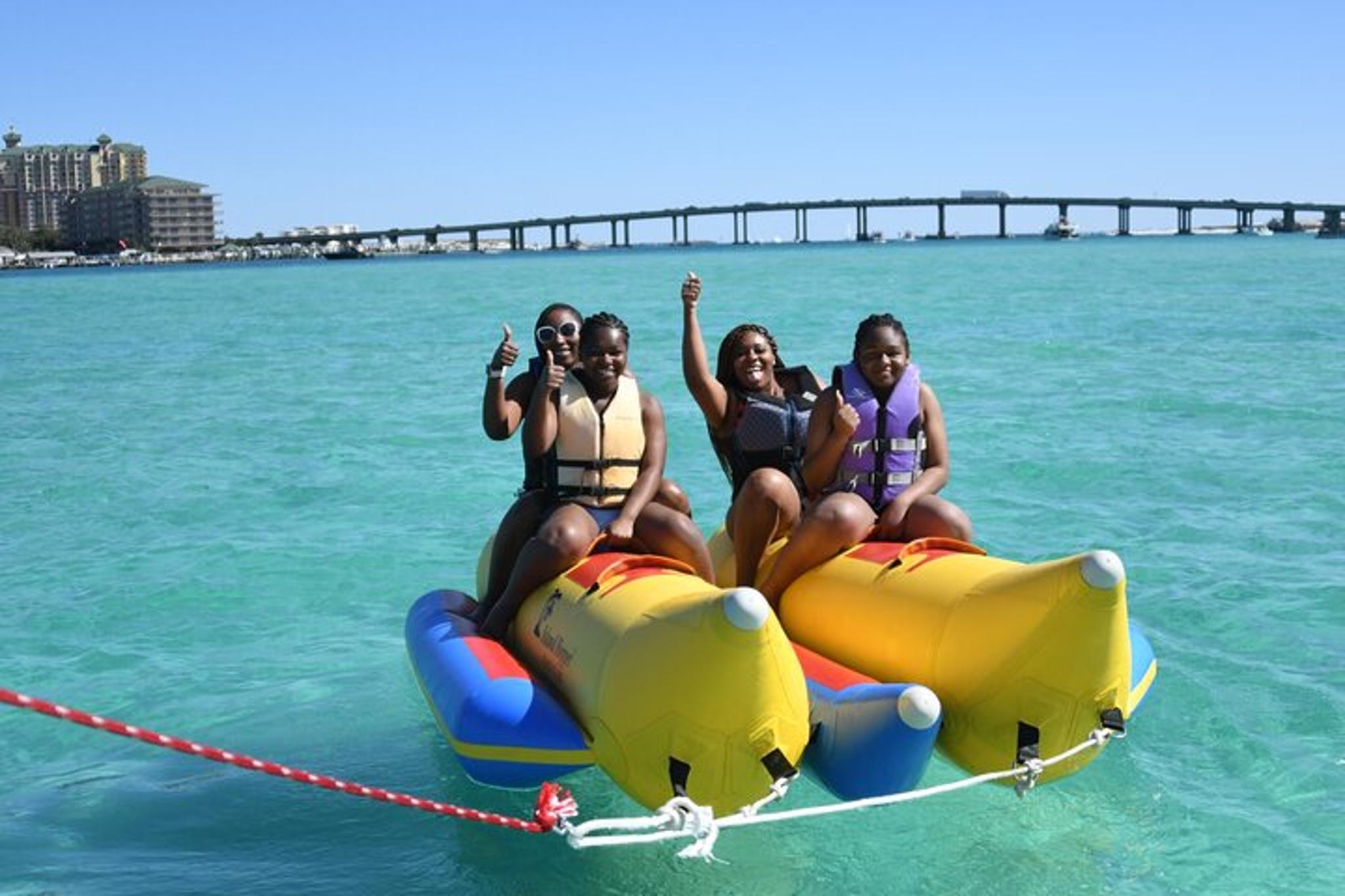 Destin Banana Boat and Dolphin Spotting Experience