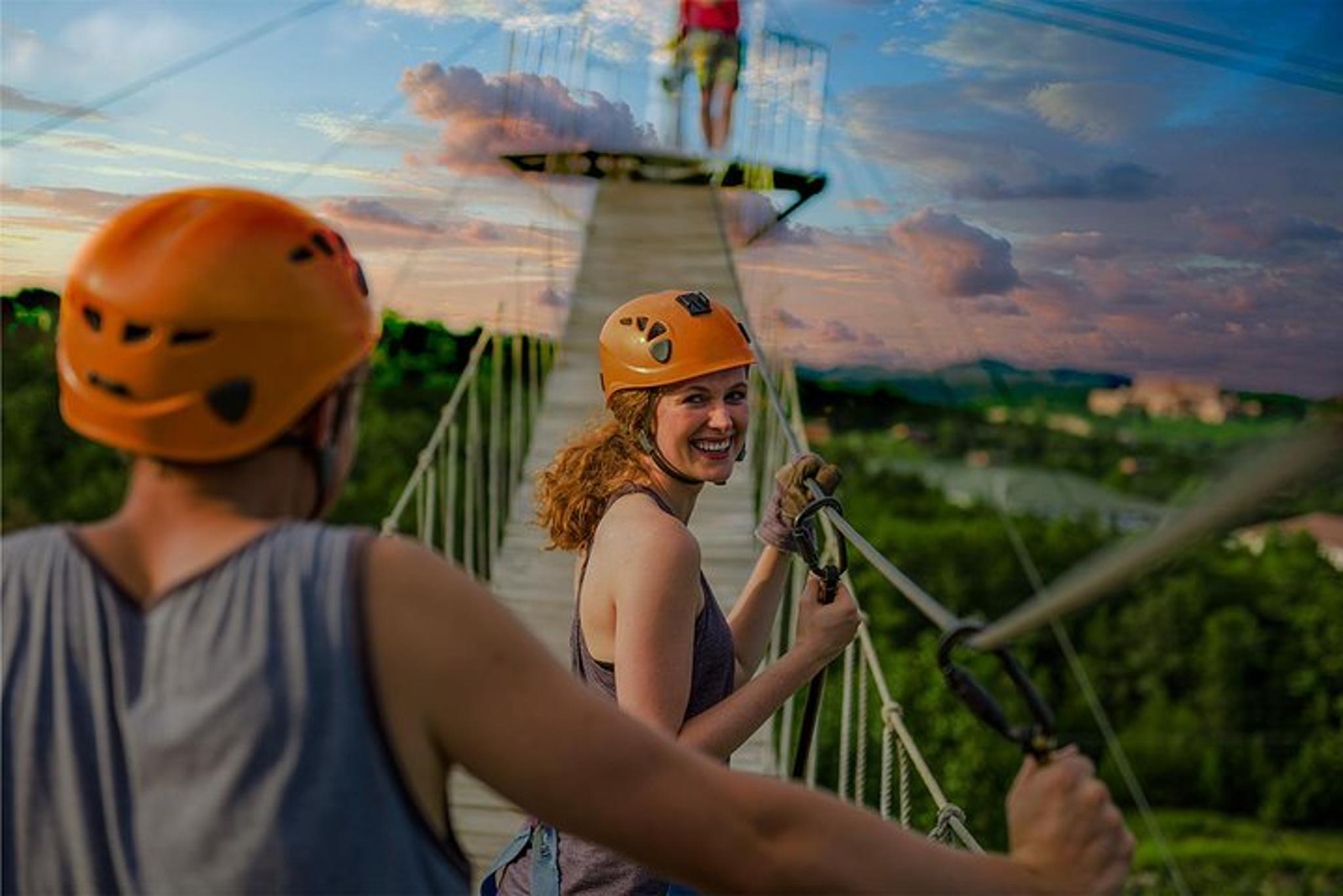 Smoky Mountains Zipline Tour at Night