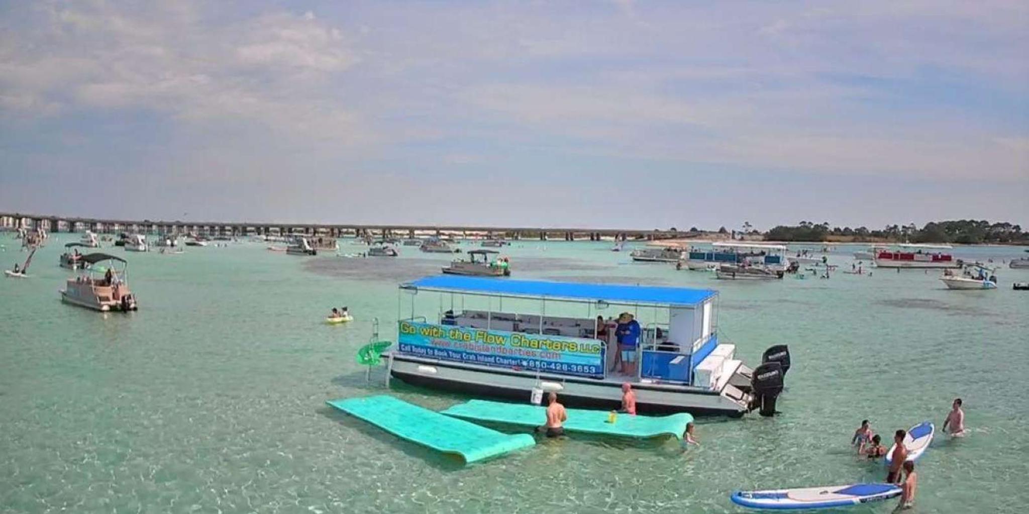 Fort Walton Beach Crab Island Charter 4 Hour