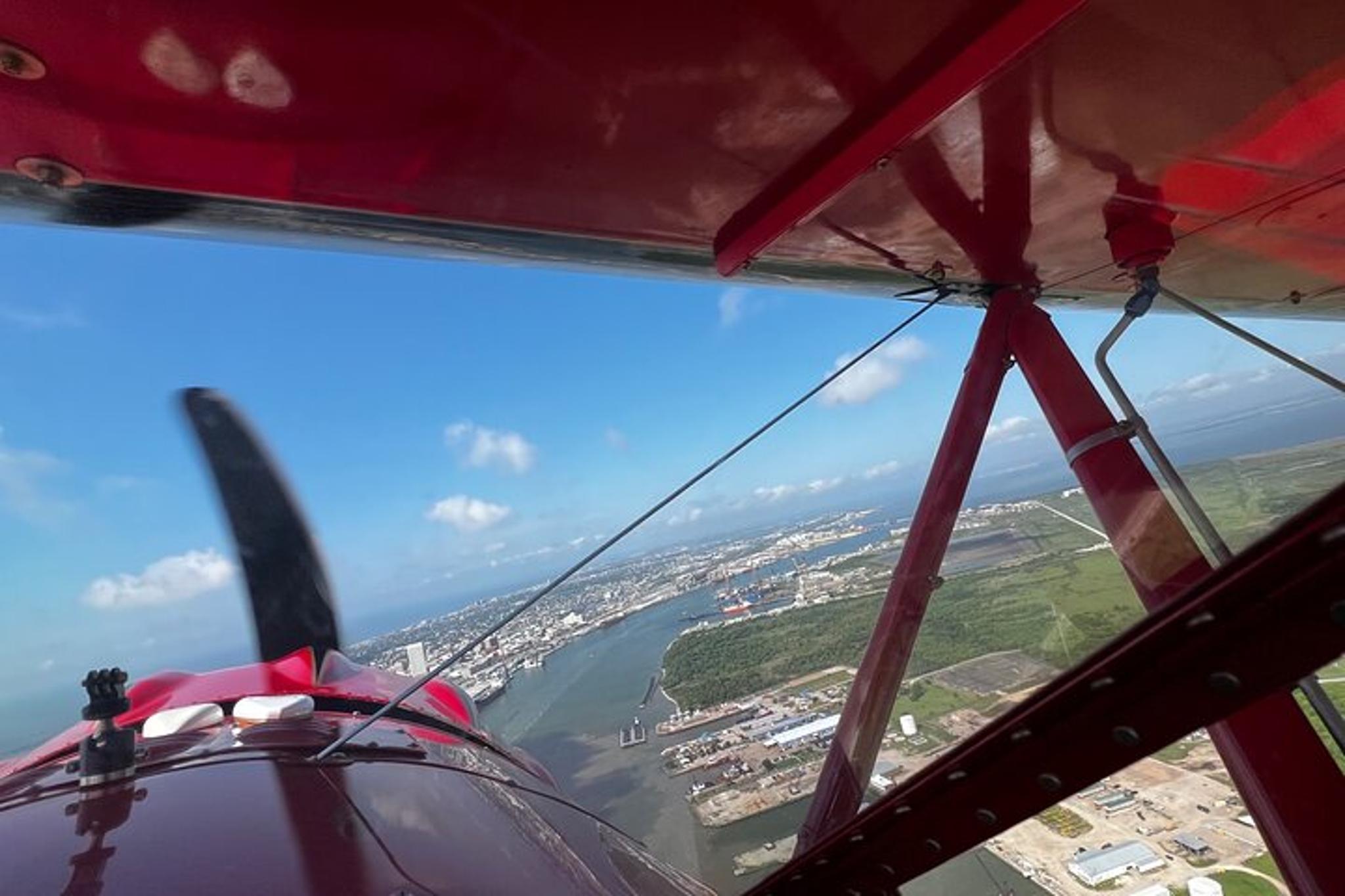 Galveston Open Cockpit Biplane Ride - Image 5