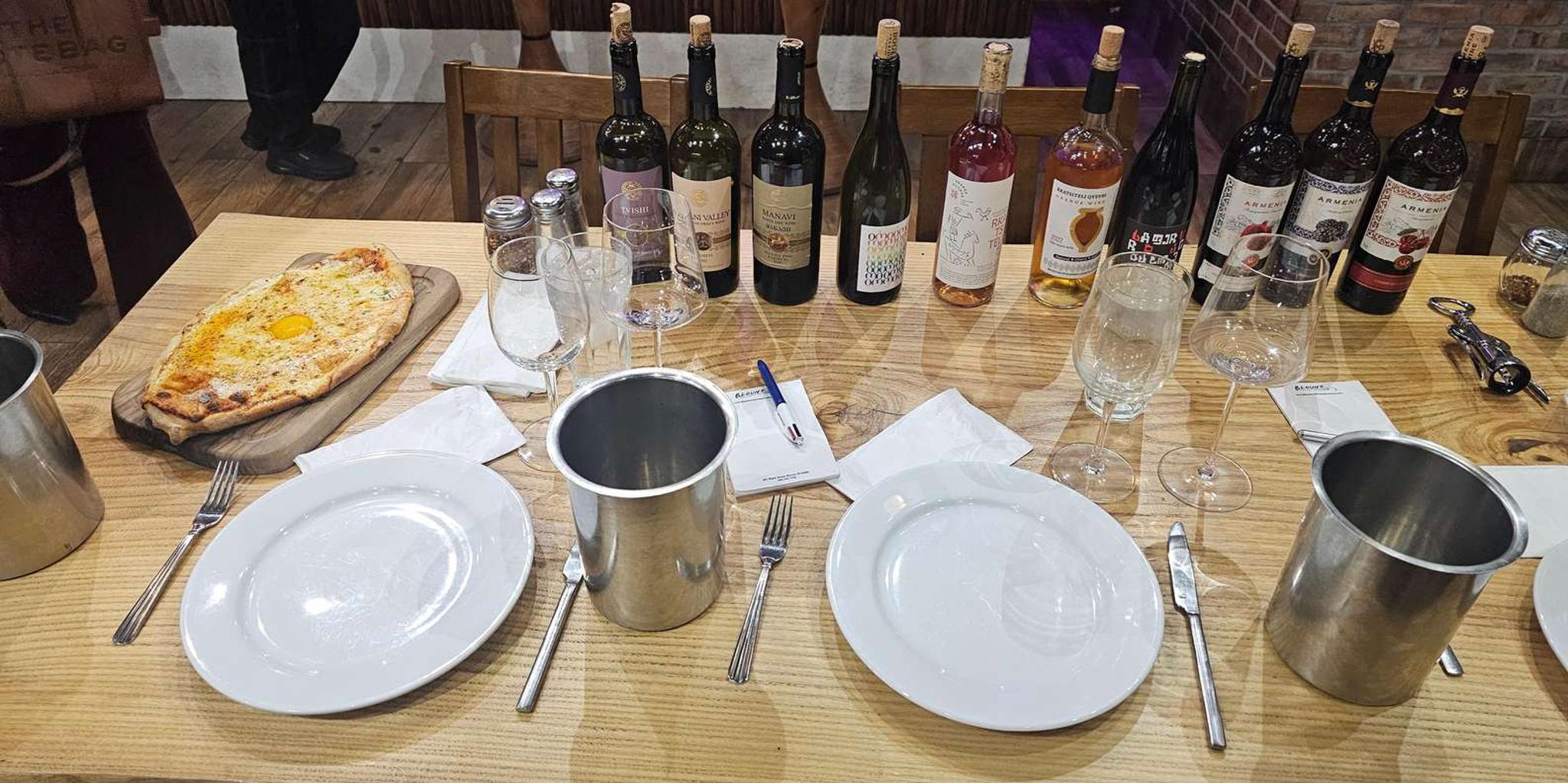 New York City Wine Tasting with Khachapuri