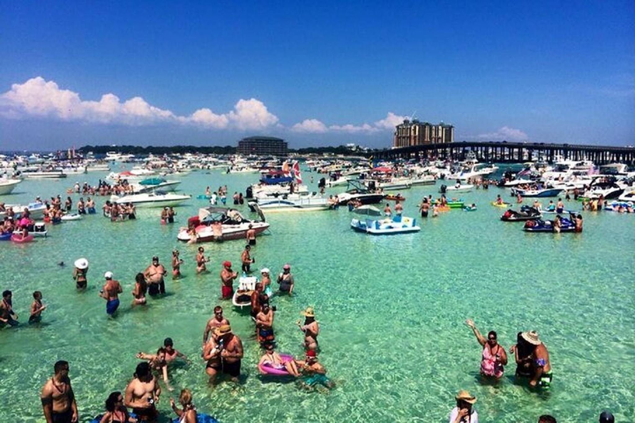 Destin Private Pontoon Tour to Crab Island 4 Hr