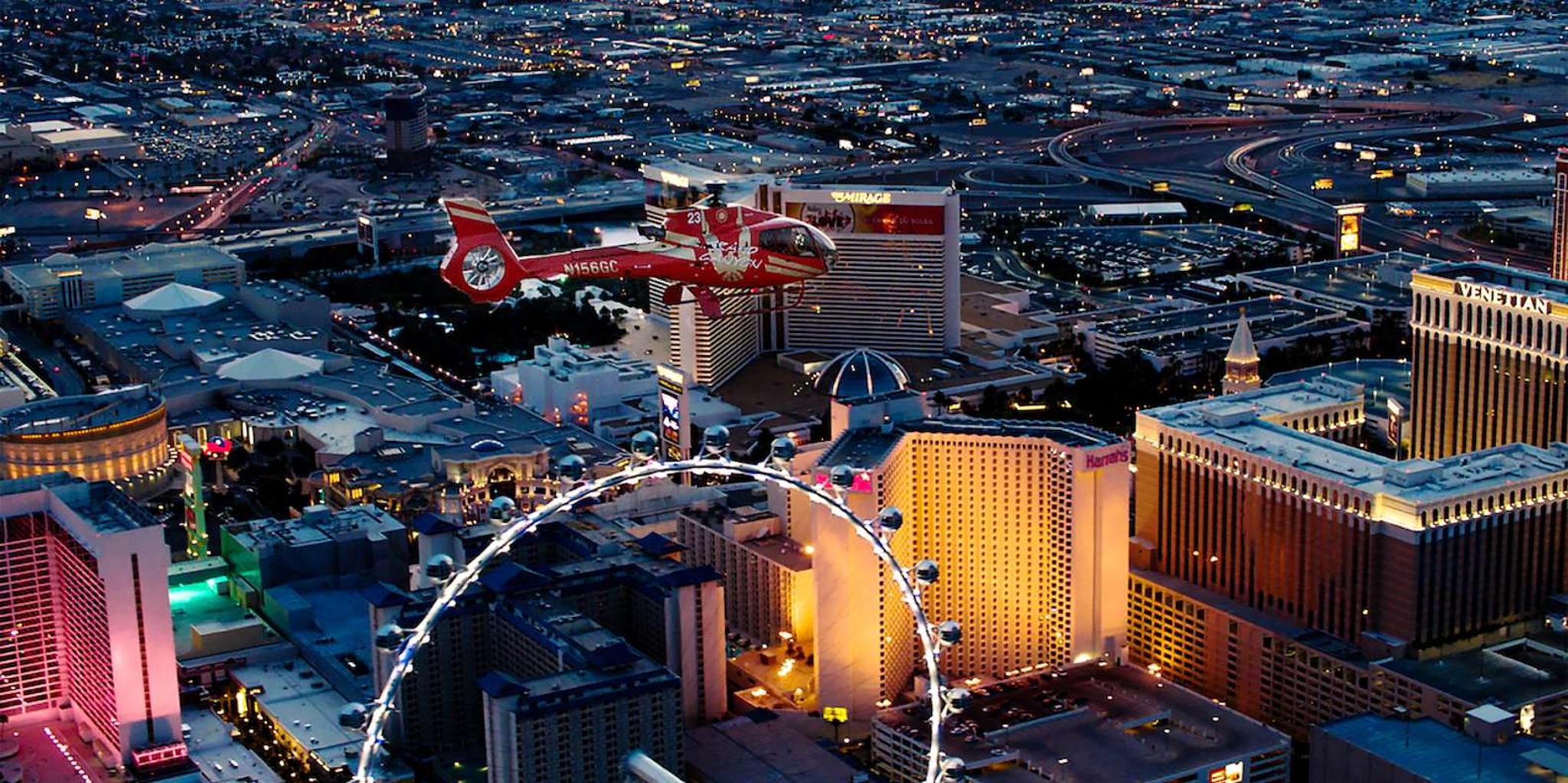 Las Vegas Night Helicopter Flight