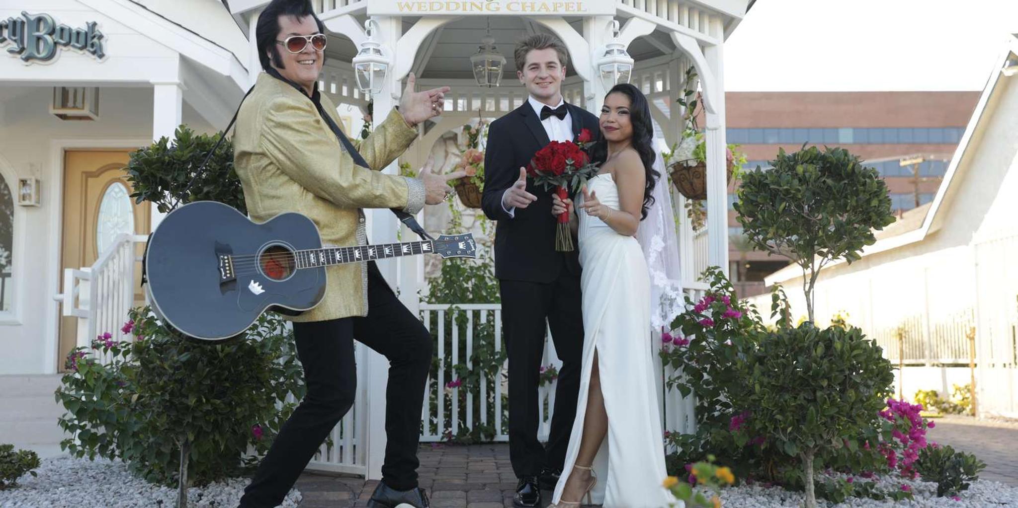 Las Vegas Elvis Wedding at Storybook Chapel 1.5 hr - Image 6