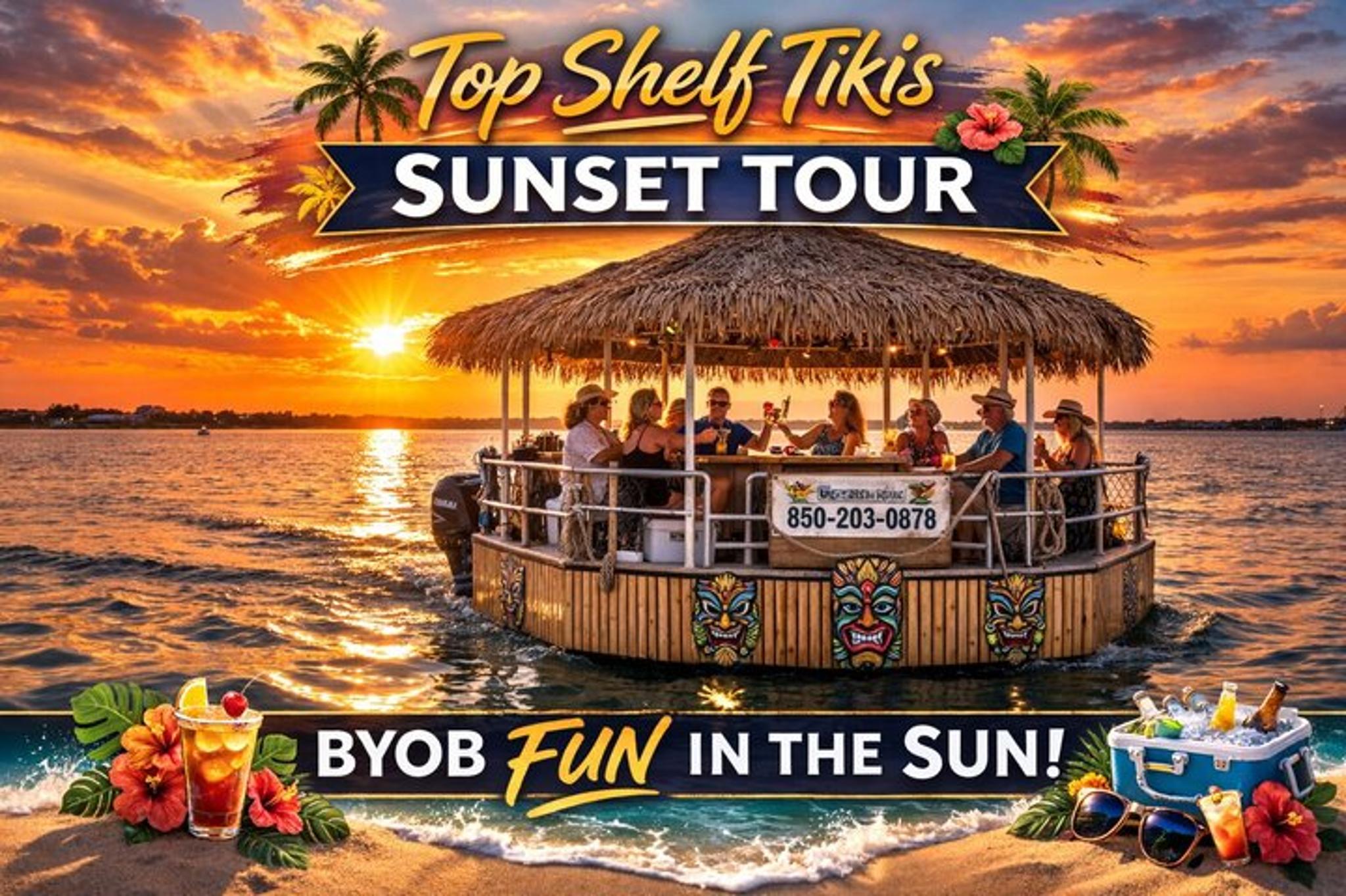 Destin Sunset Tiki Cruise 1.5 hr - Image 1