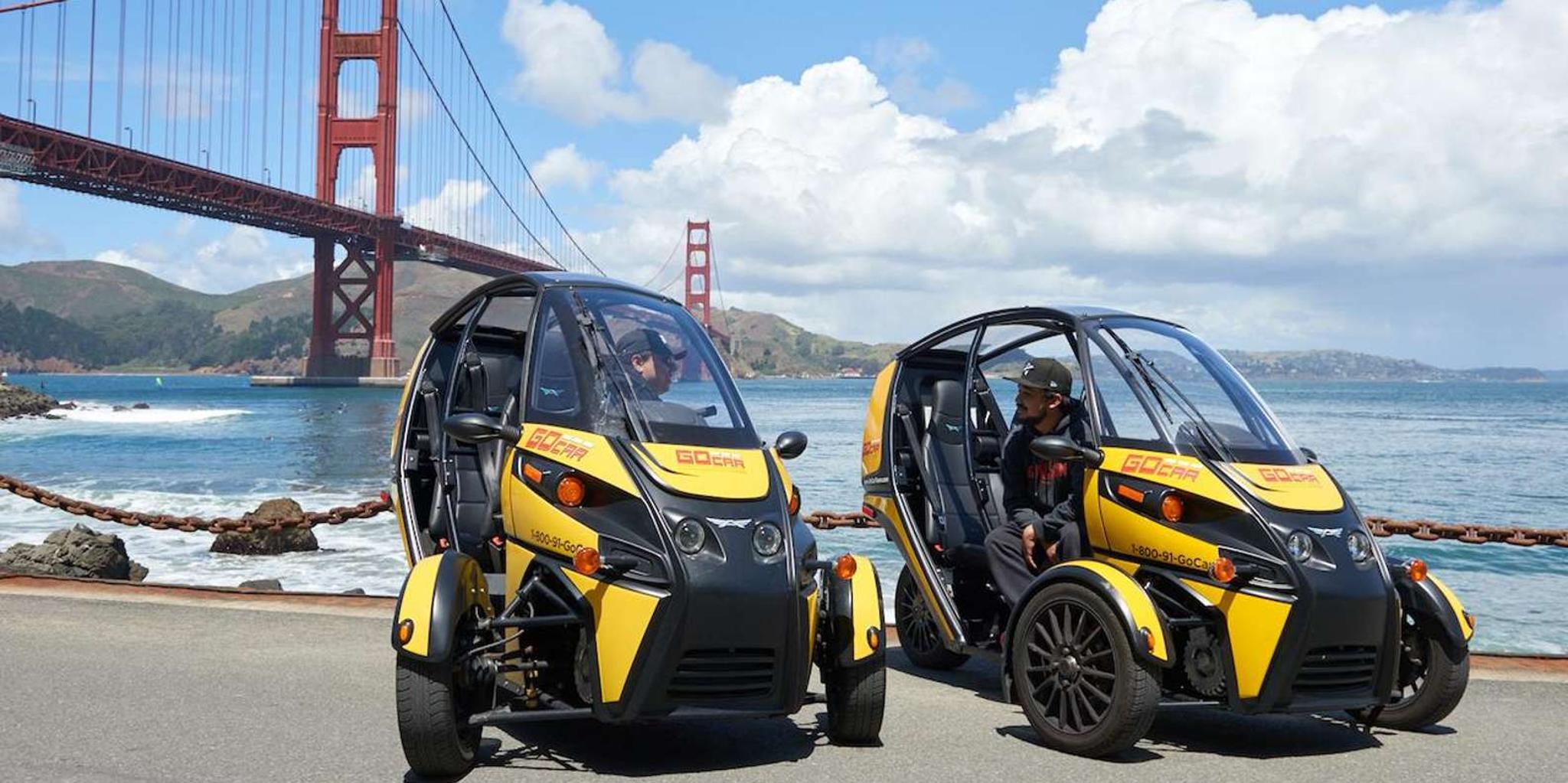 San Francisco Electric GoCar Tour over Golden Gate Bridge