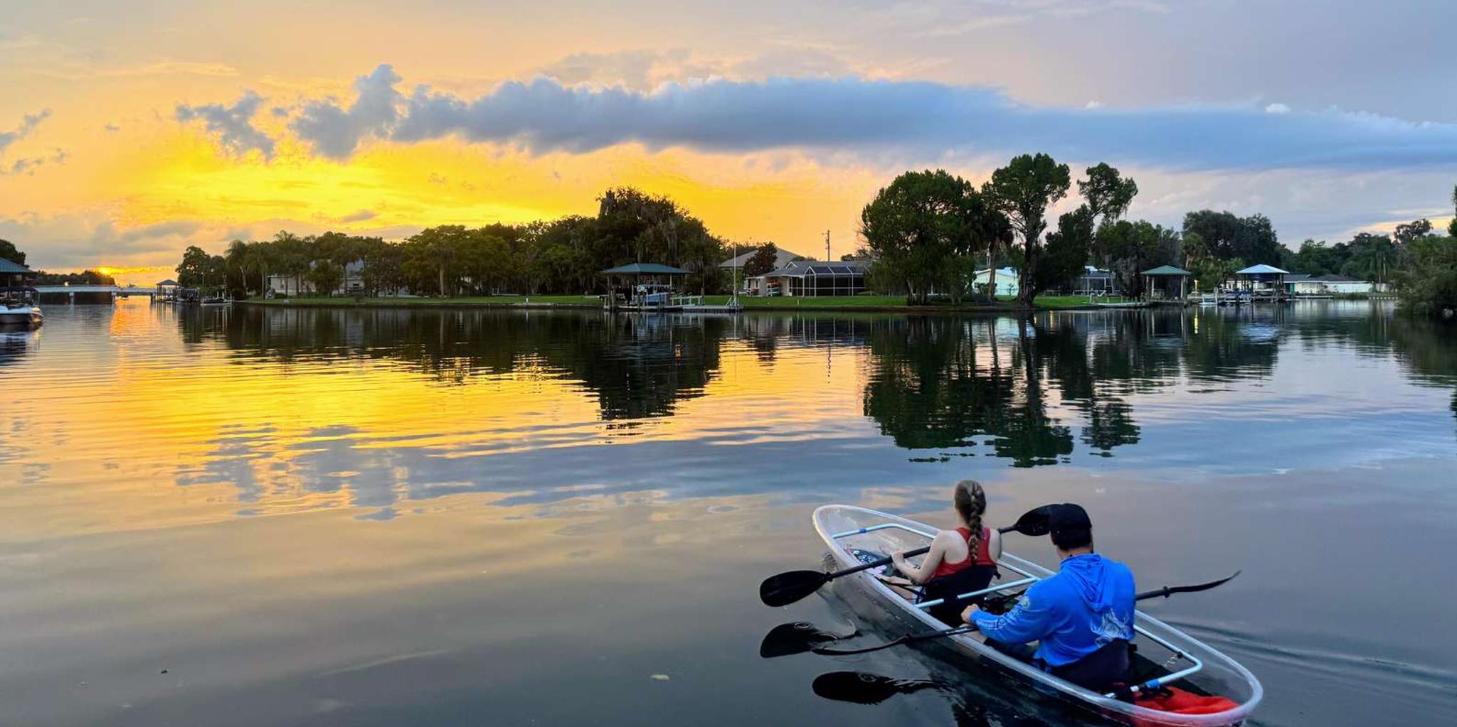 Crystal River Clear Kayak Sunset and Night Glow Tour