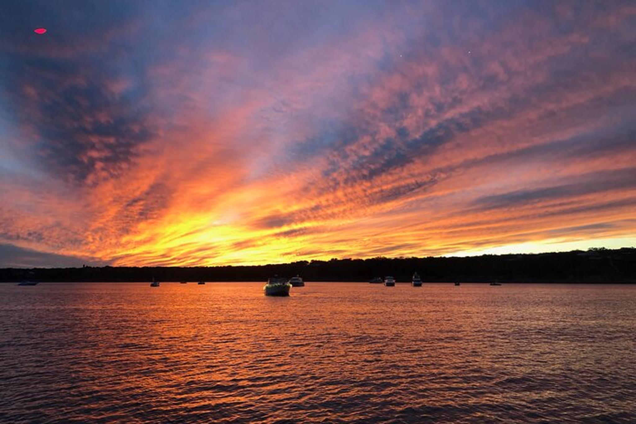 Austin Yacht Charter on Lake Travis at Sunset - Image 1