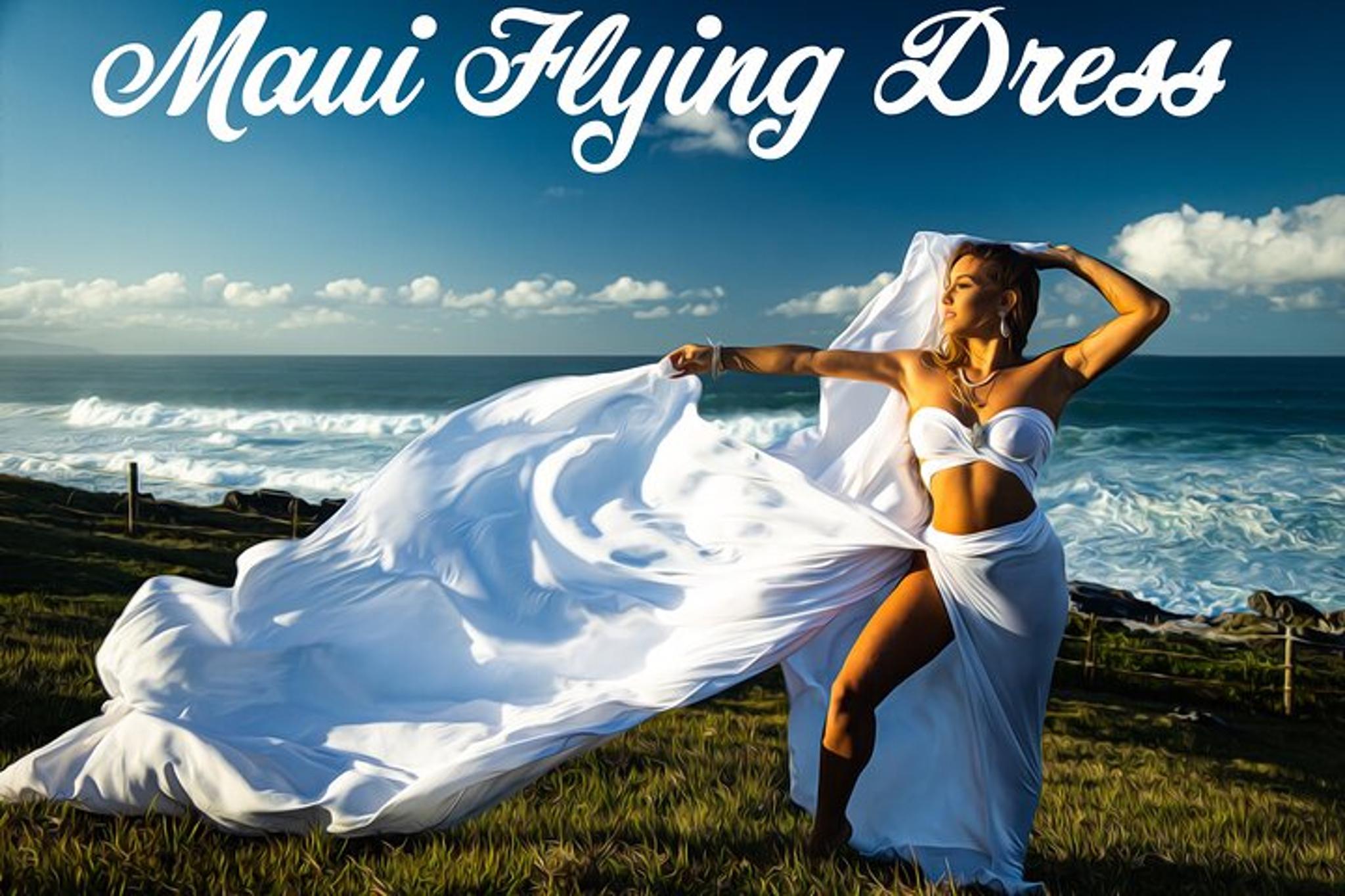 Maui Flying Dress Photoshoot