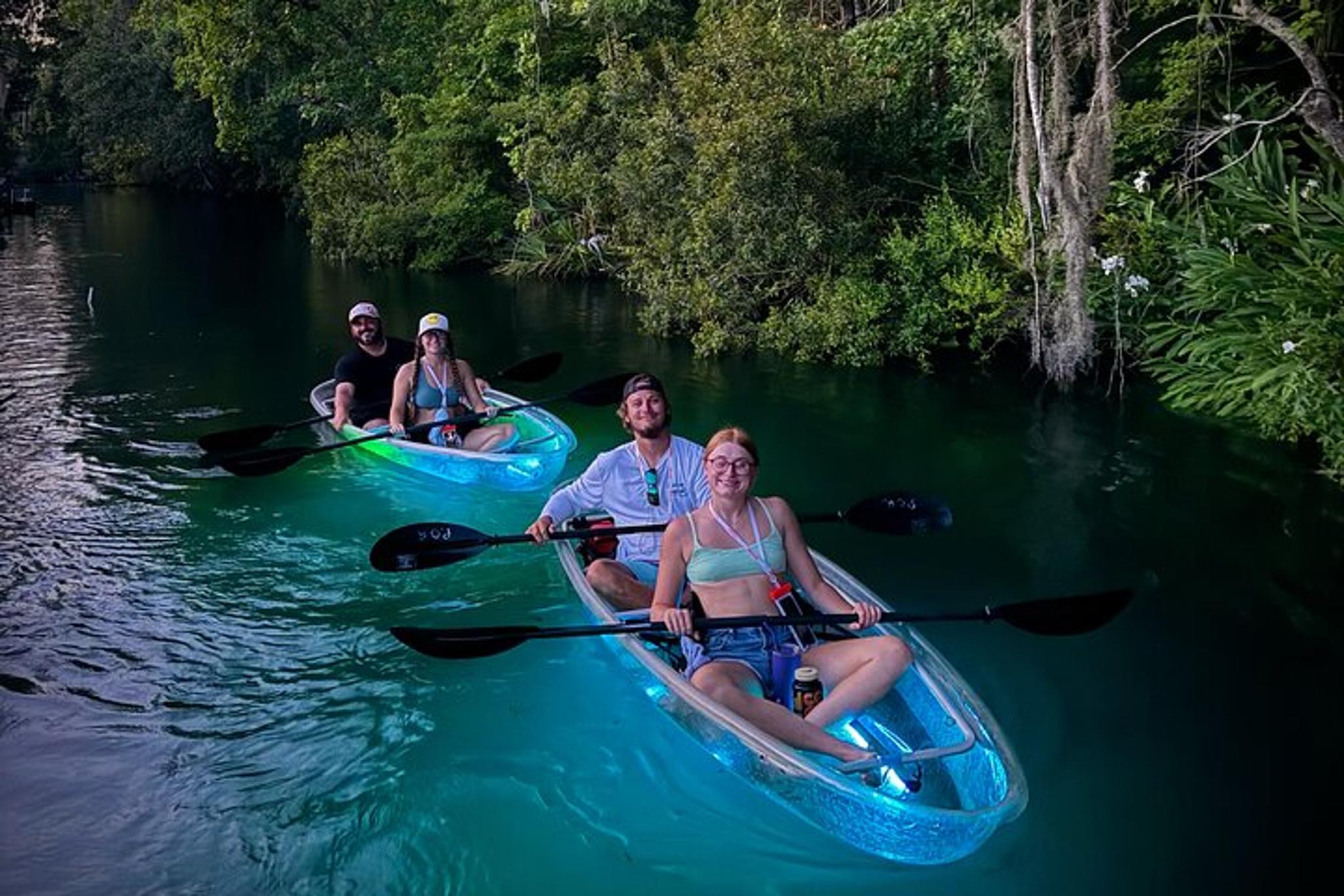 Crystal River Clear Kayak Sunset and Glow Tour - Image 6