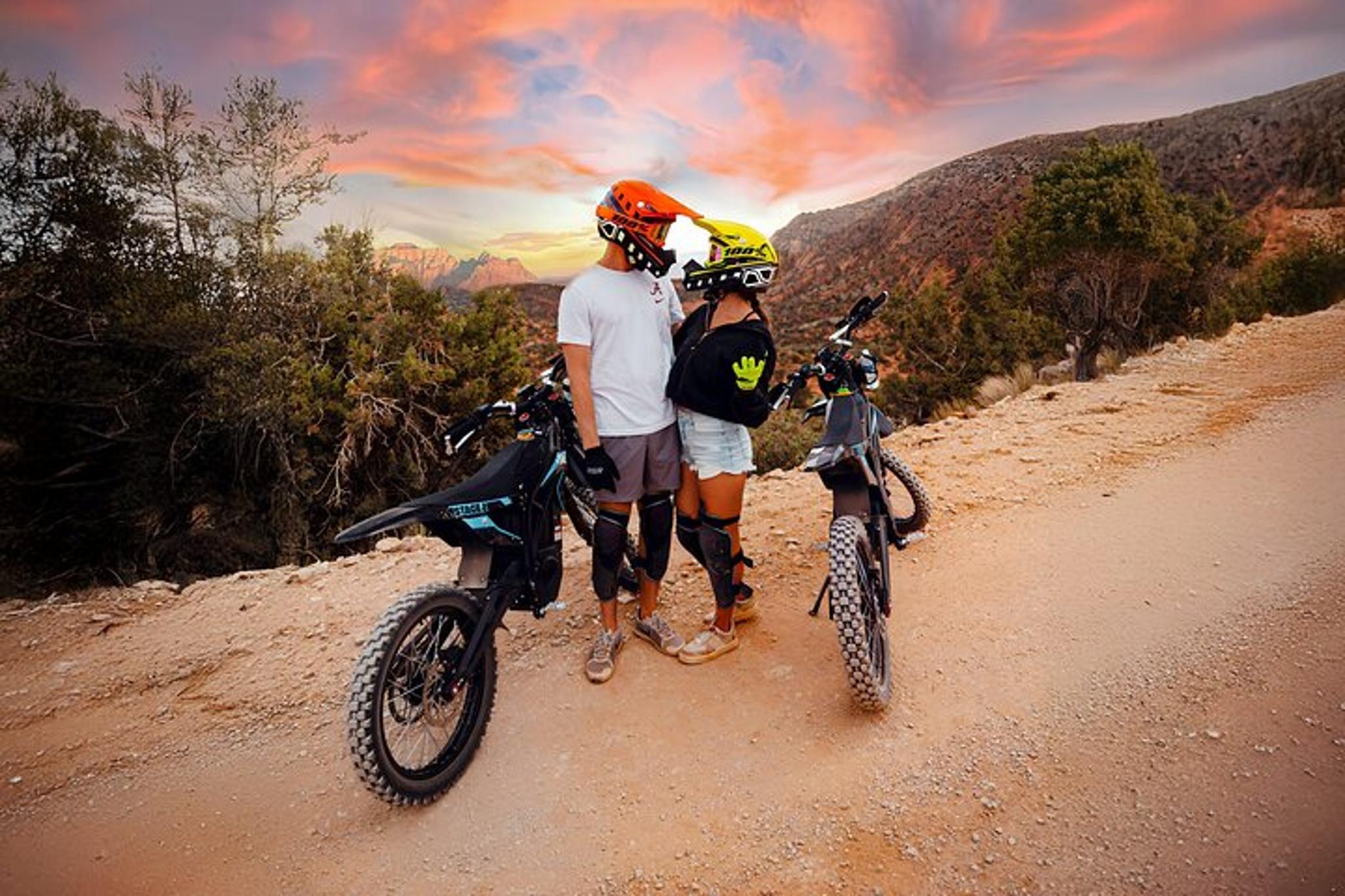 Zion Electric Dirt Bike Tour at Sunset