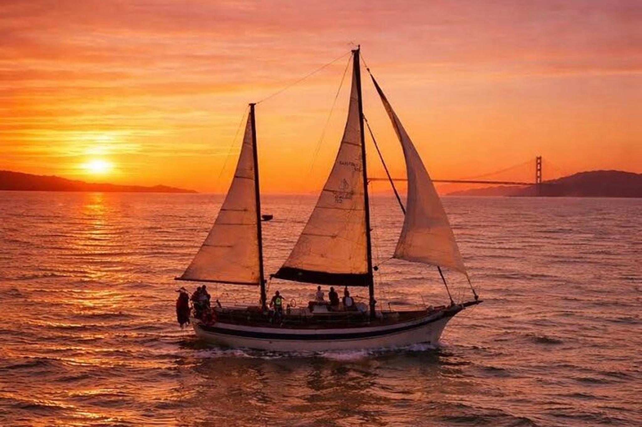 San Francisco Bay Sunset Sail