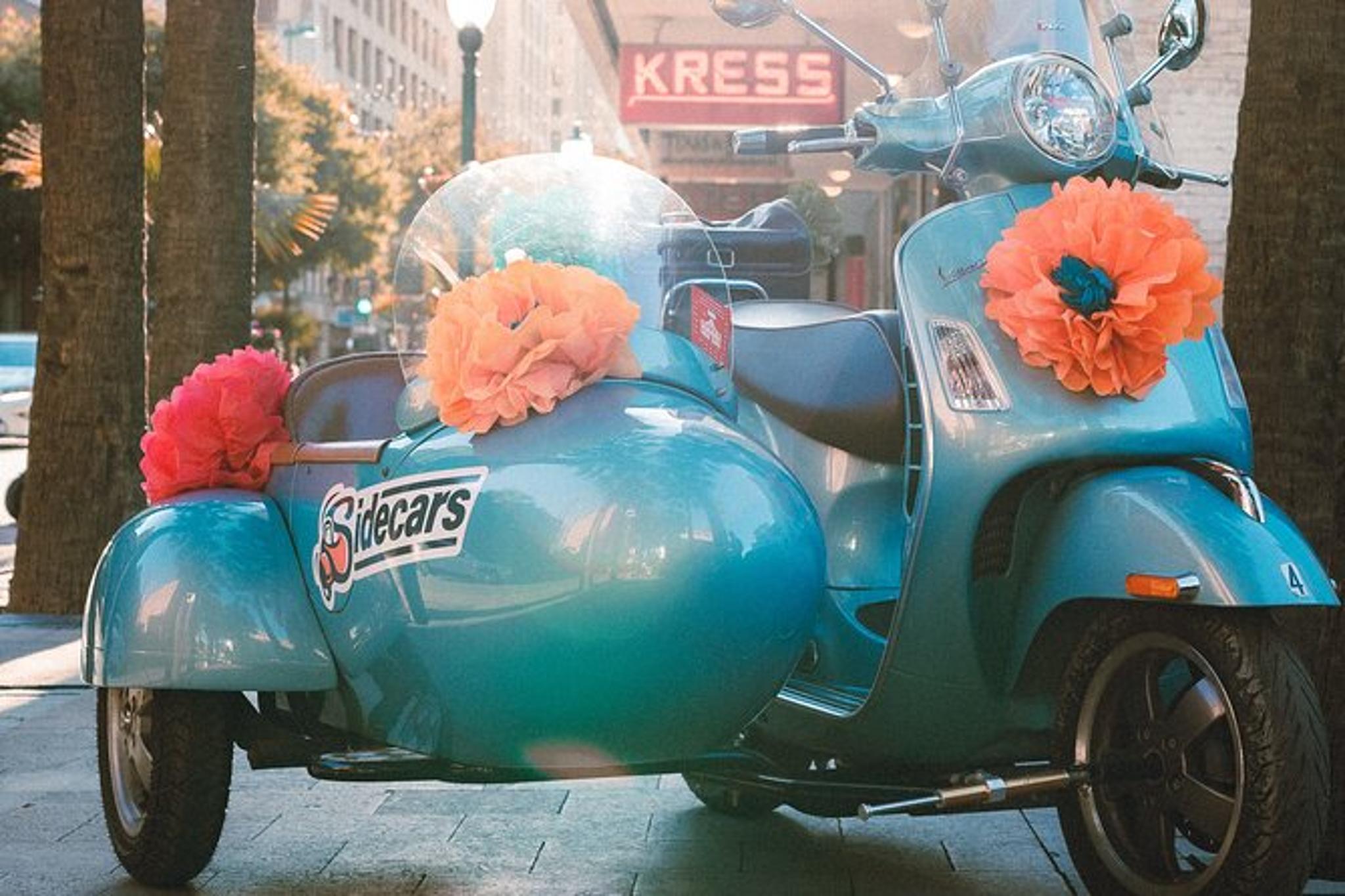 San Antonio Vespa Sidecar Tour with Tacos 1.5 hr - Image 4
