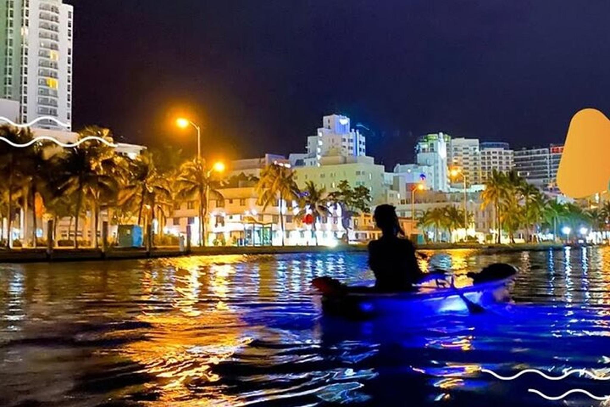 Miami Beach Night Clear Kayaking Glow Tour 90 min - Image 4