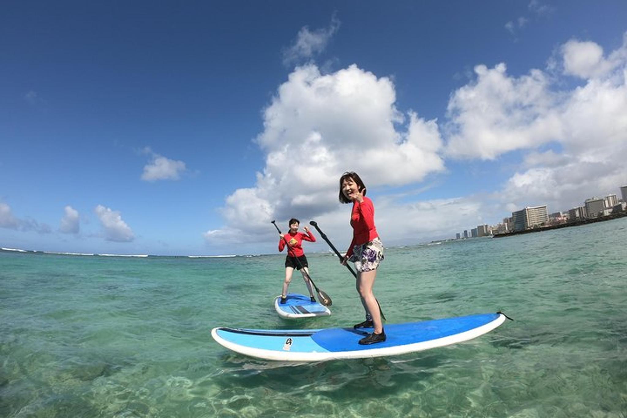 Waikiki Stand Up Paddle Group Lesson with Shuttle - Image 2