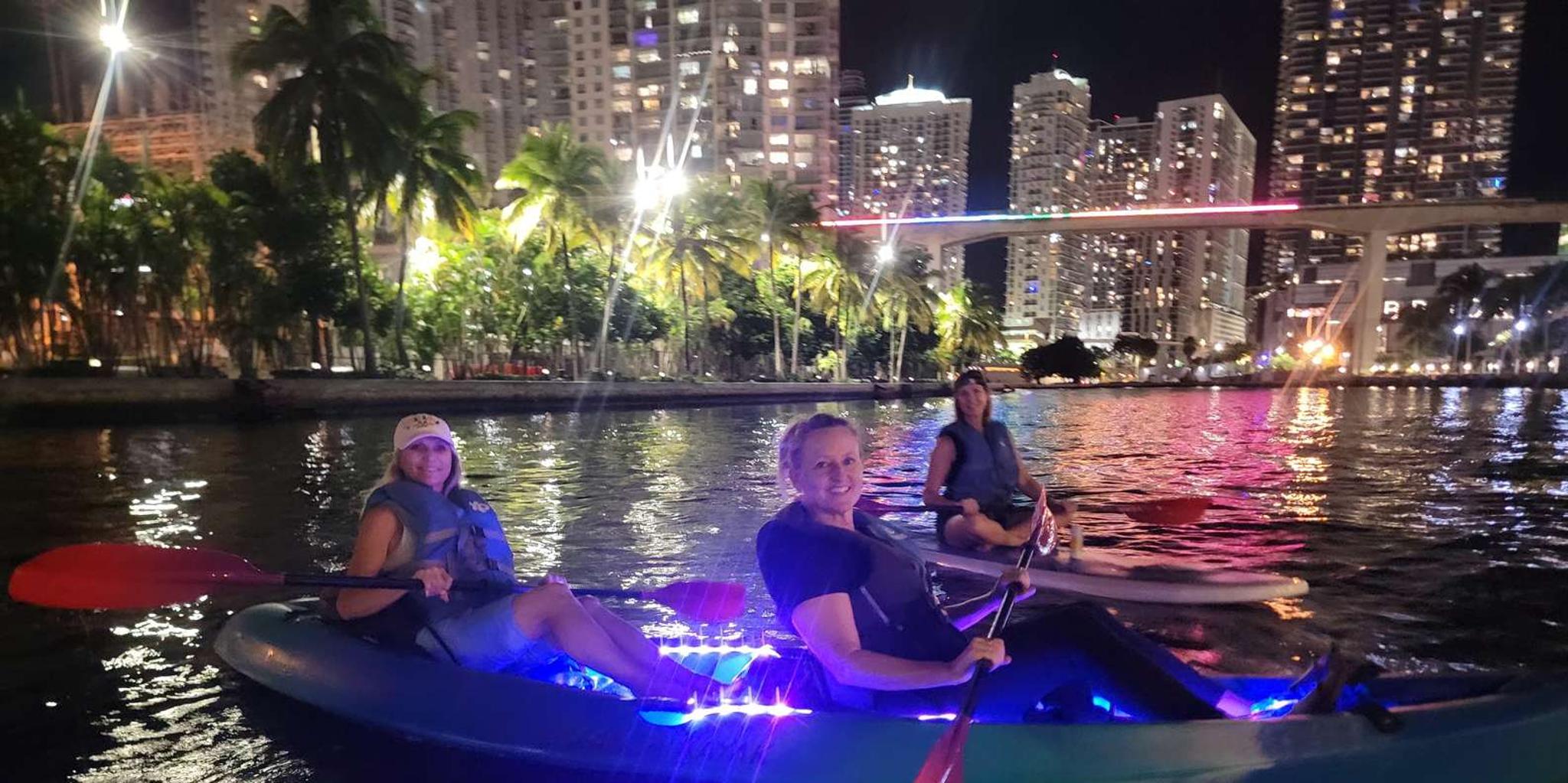 Miami LED-Lit Kayak Night Tour - Image 4