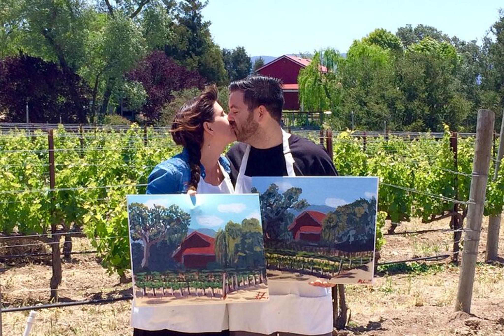 Santa Barbara Vineyard Painting and Wine Tasting - Image 4