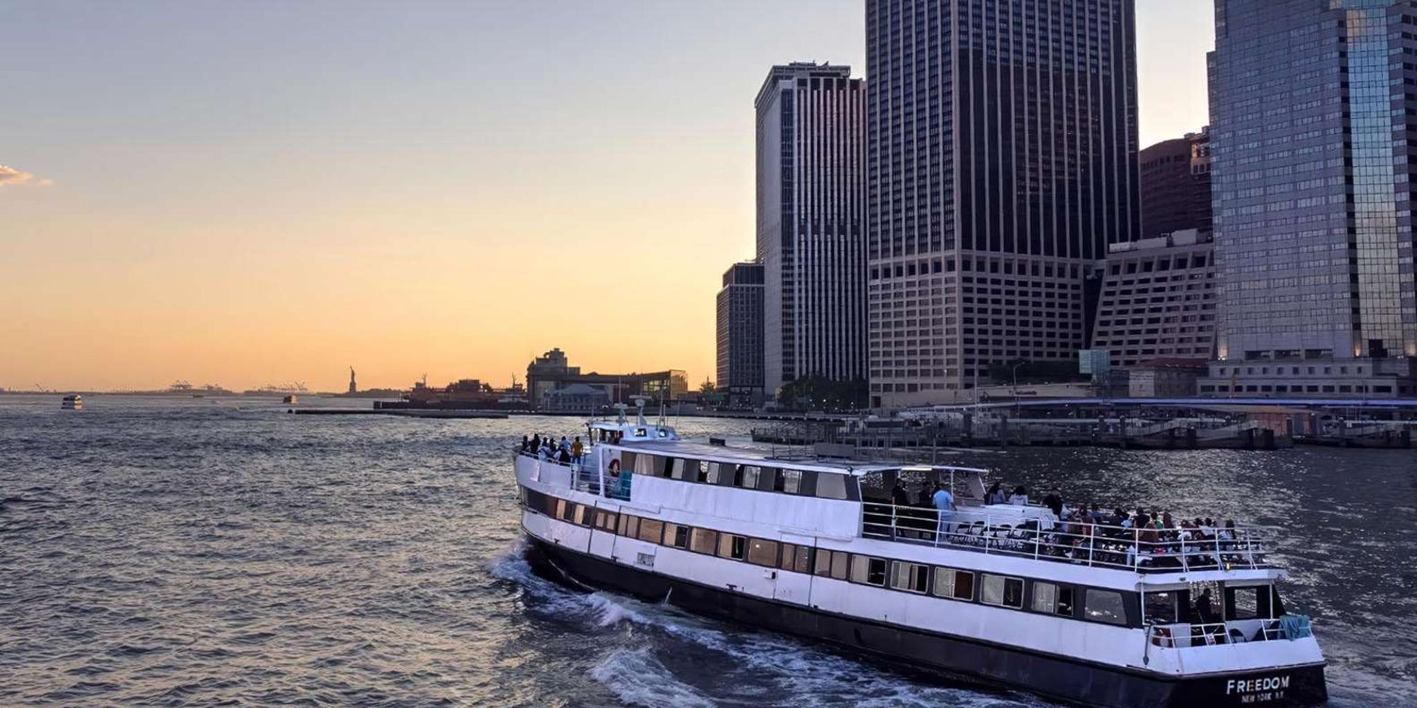 New York Sunset Cruise with Statue of Liberty Views