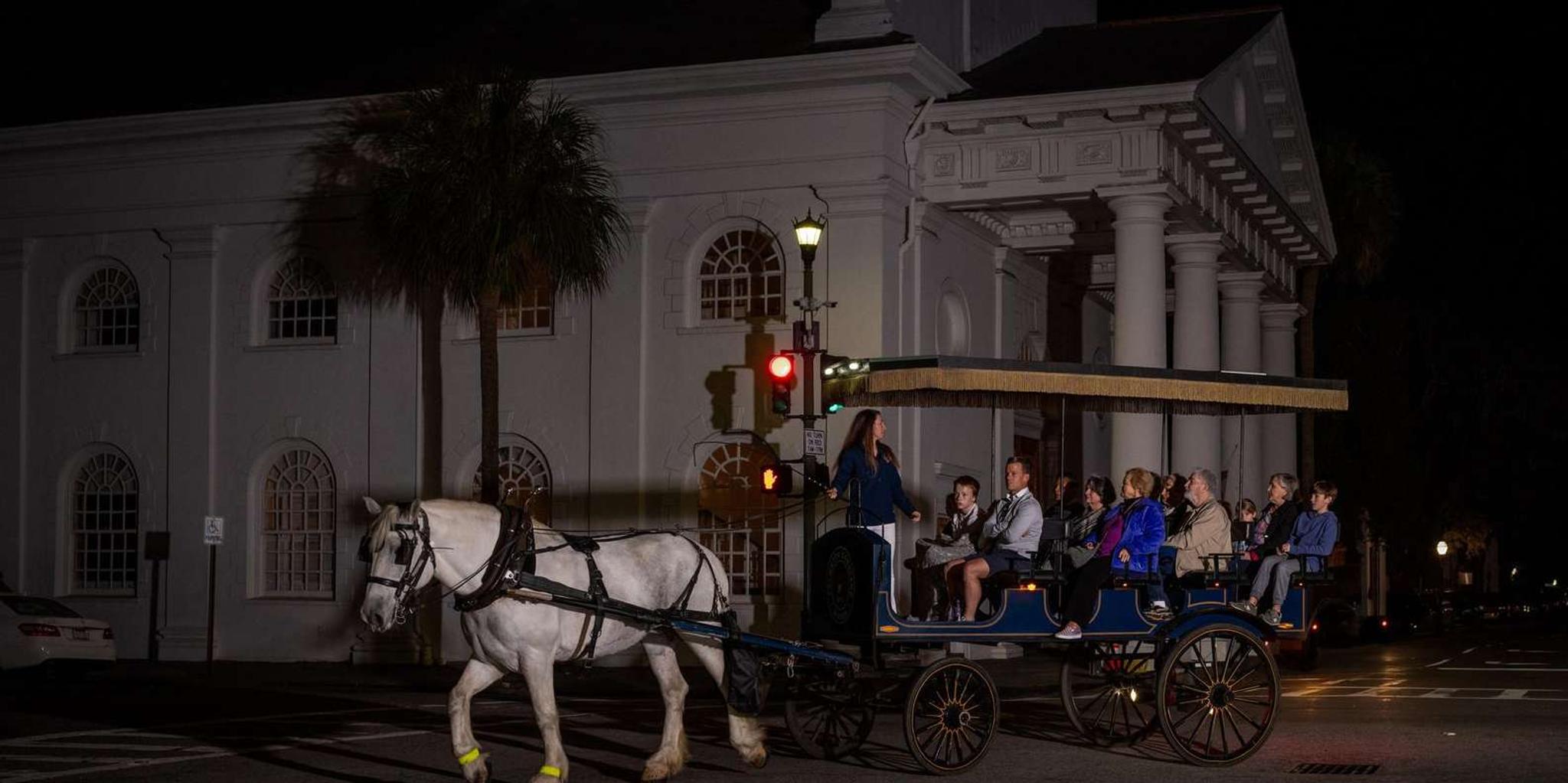 Charleston Haunted Horse-Drawn Carriage Evening Tour