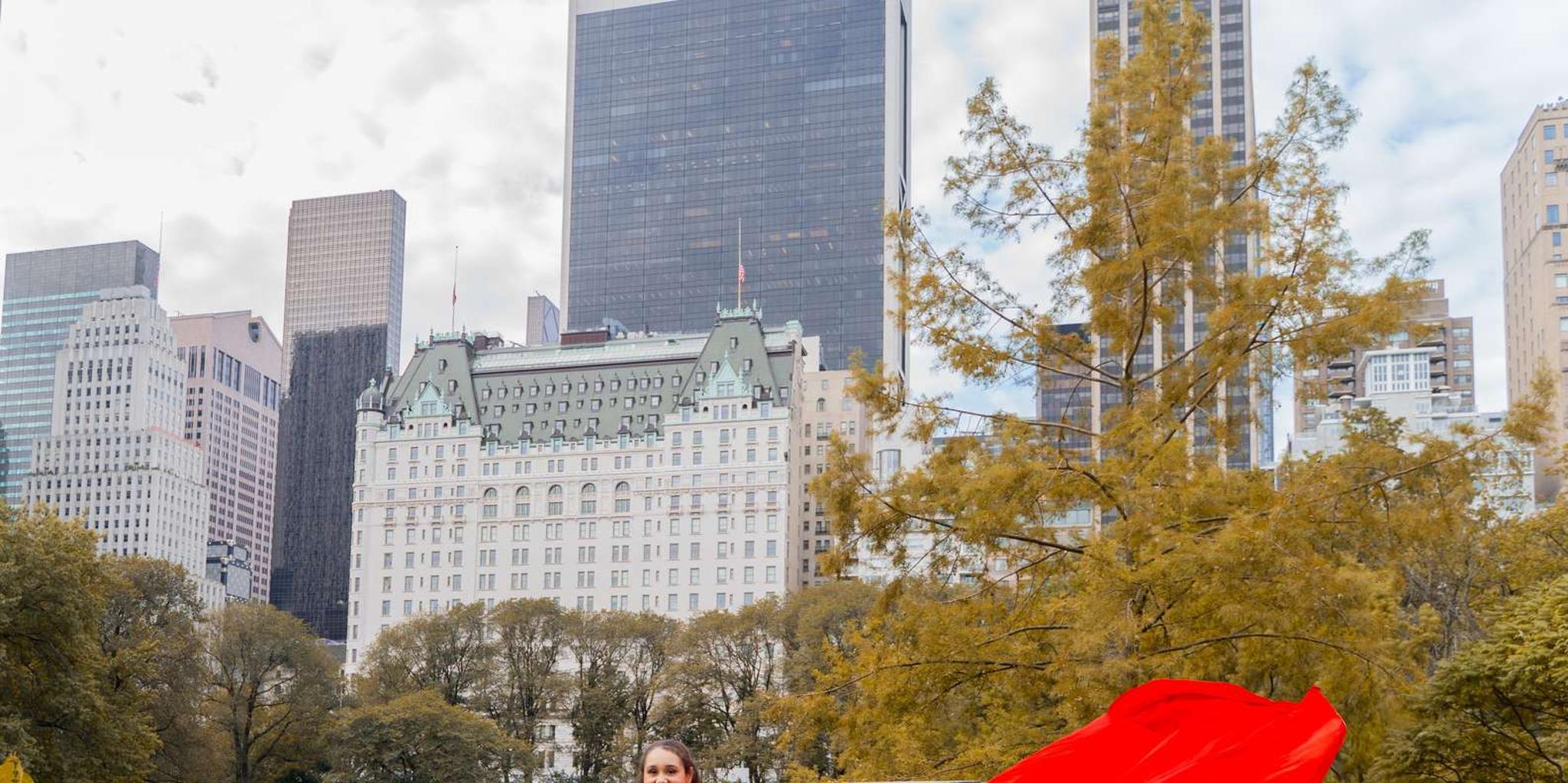 New York City Flying Dress Photoshoot