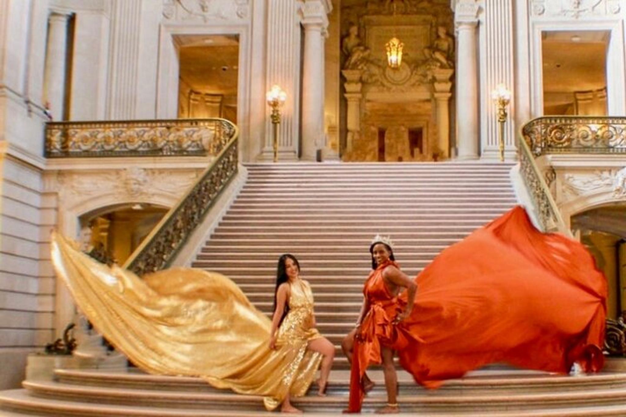 San Francisco Photoshoot in Flying Dresses - Image 5