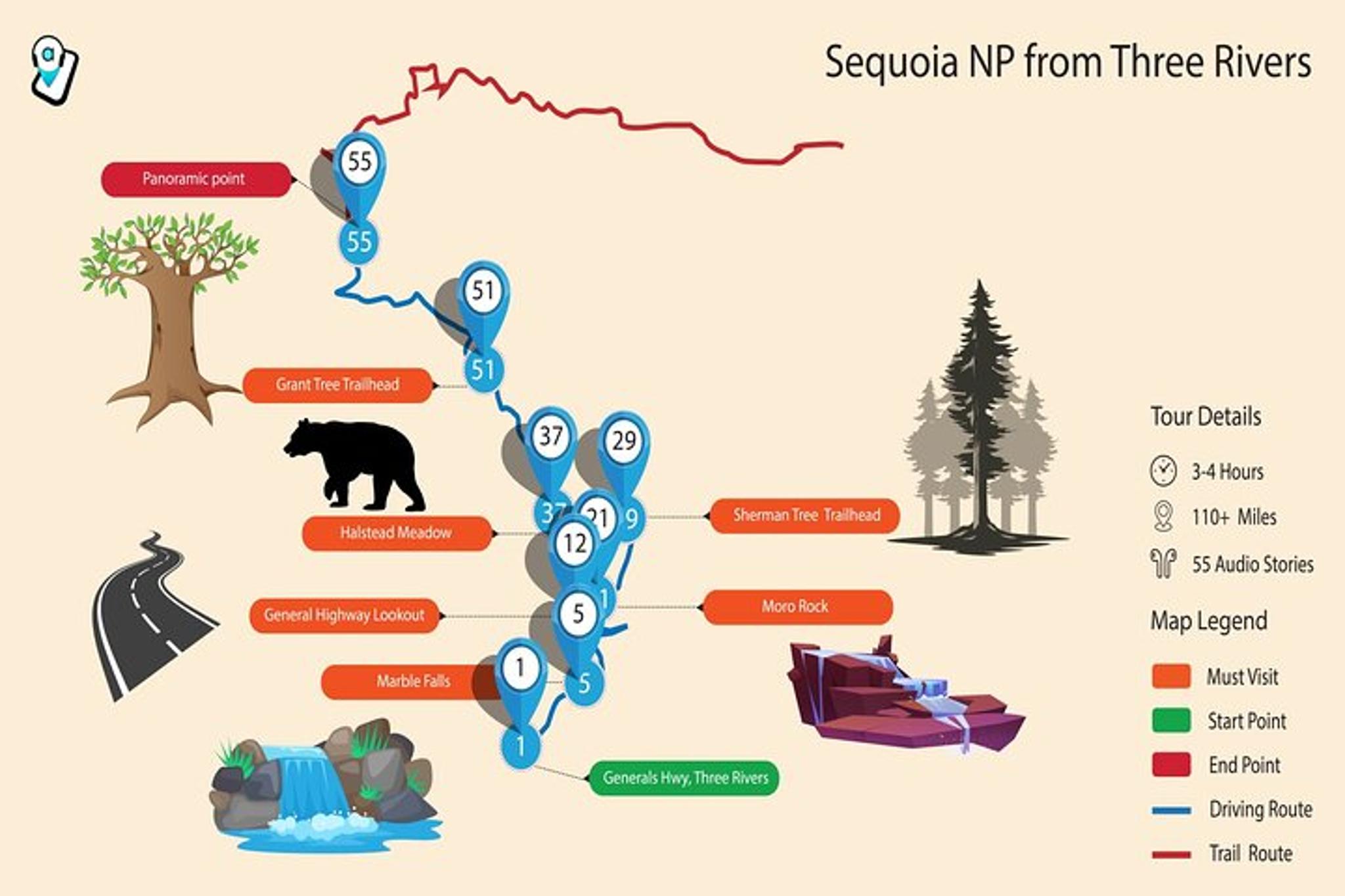 Sequoia & Kings Canyon National Parks Self-Guided Audio Tour