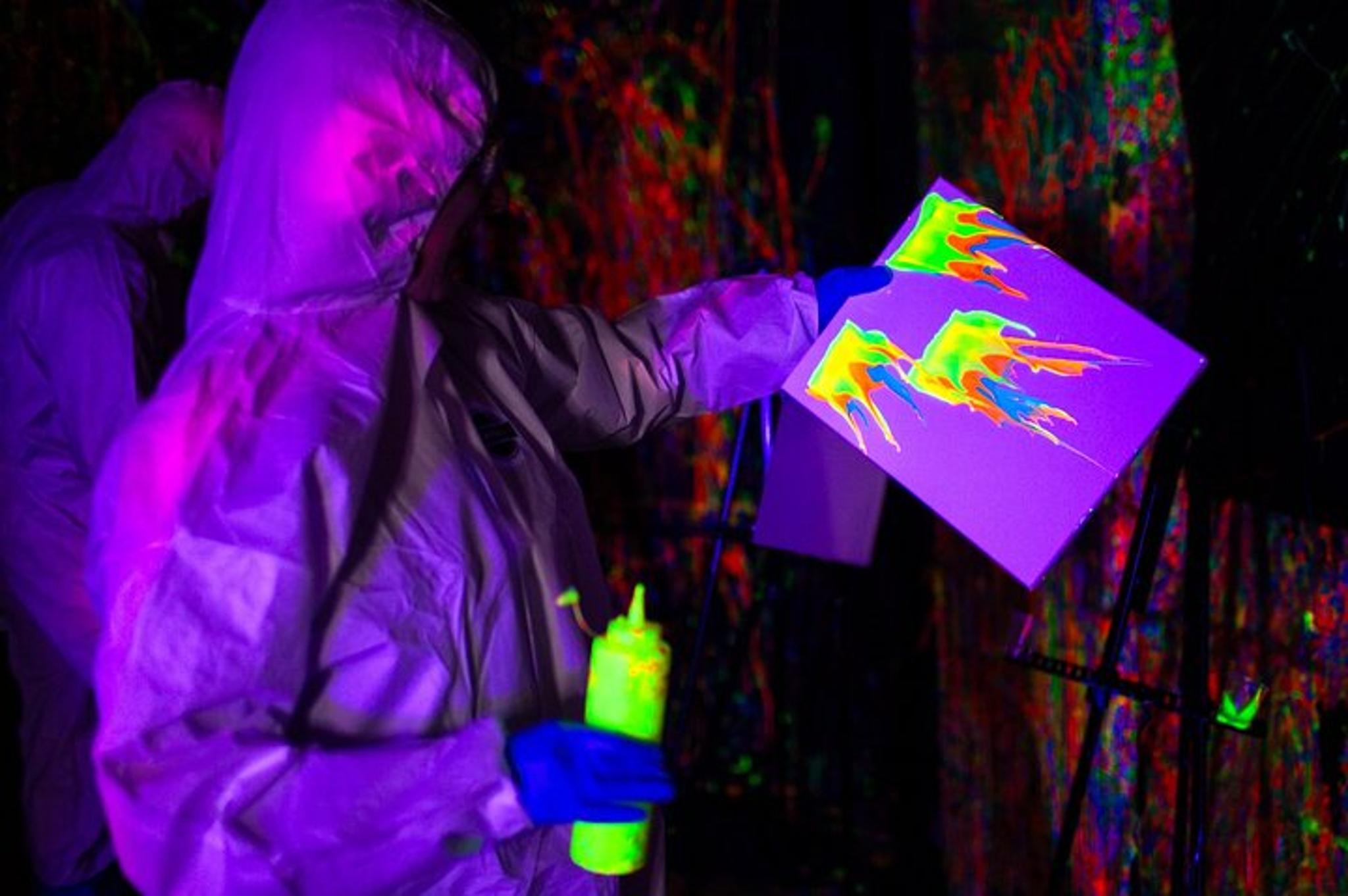 Baltimore Glow-in-the-Dark Splatter Paint Experience - Image 1