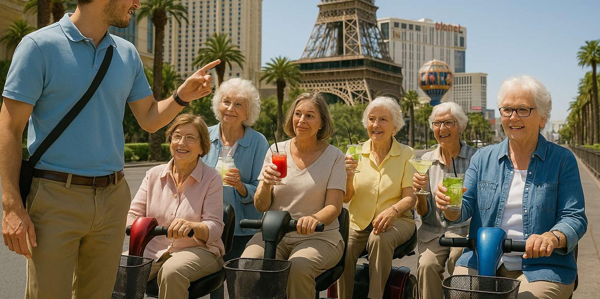 Las Vegas Strip Mobility Scooter Tour with Lunch - Image 2