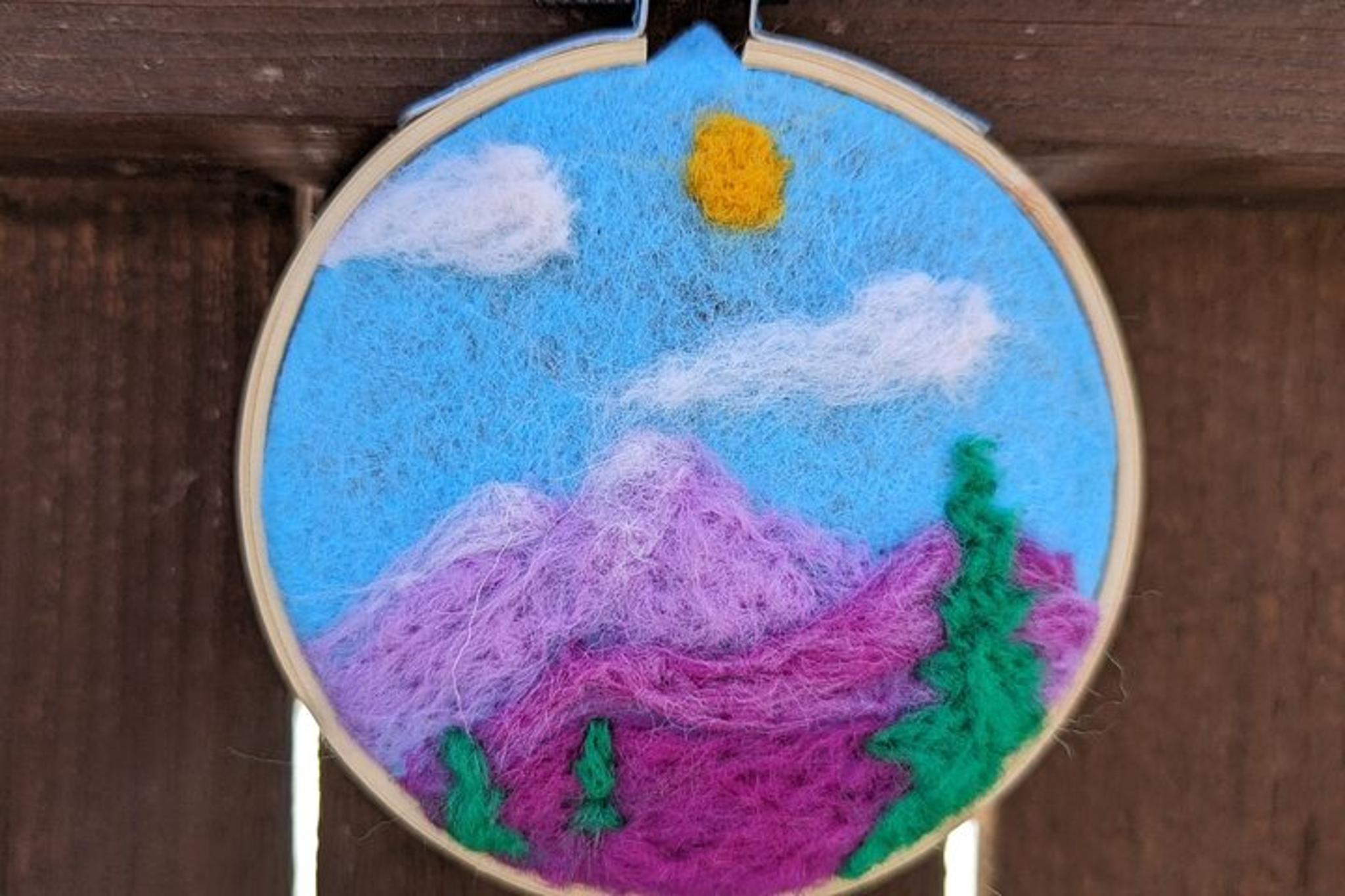 Estes Park Felted Landscape Ornament Art Kit - Image 5