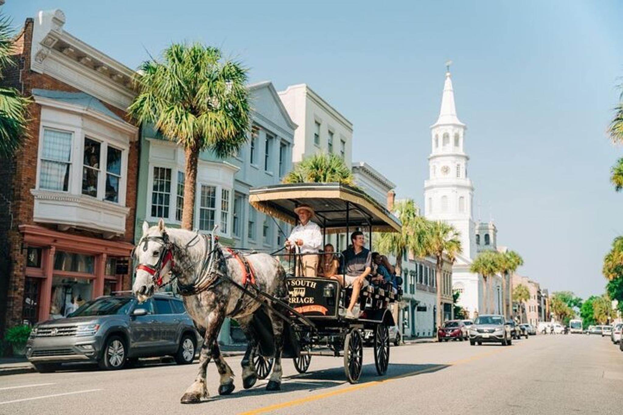 Charleston Horse & Carriage Ride and Harbor Cruise