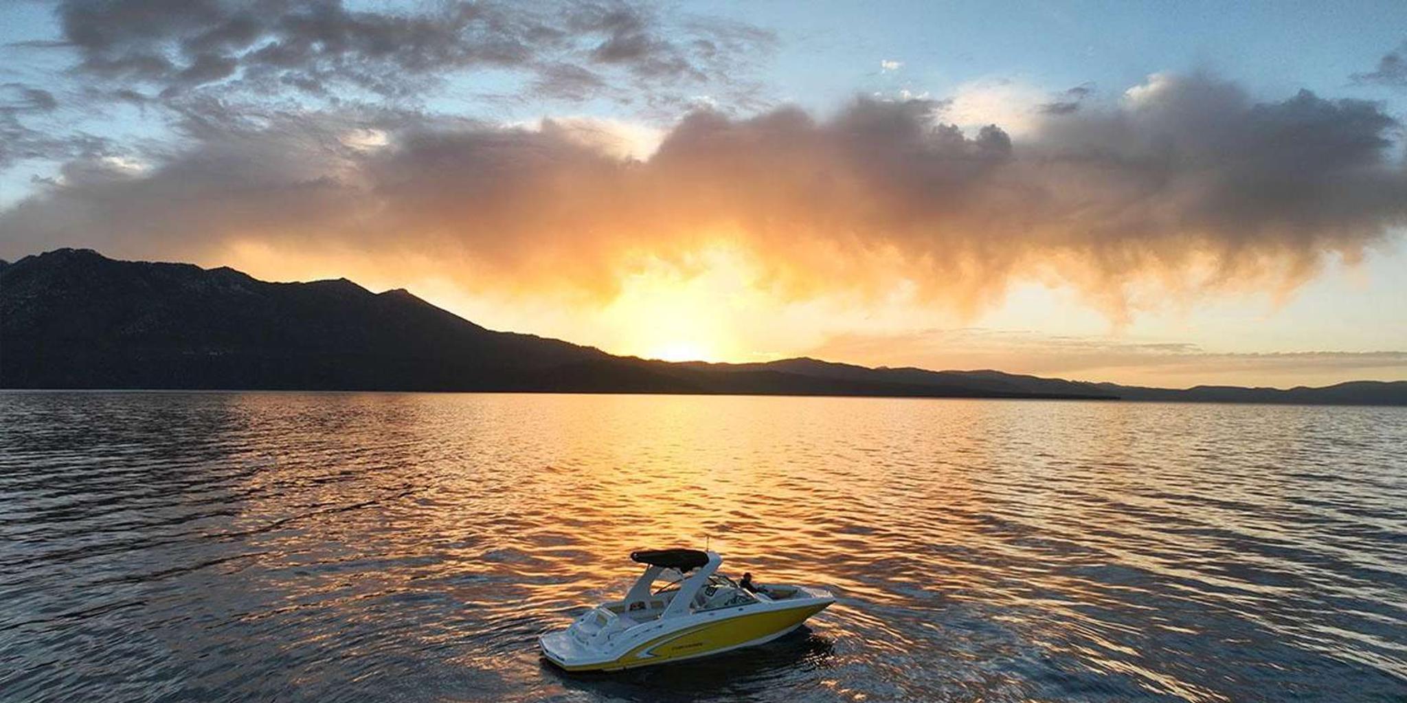 Lake Tahoe Private Boat Charter at Sunset - Image 1