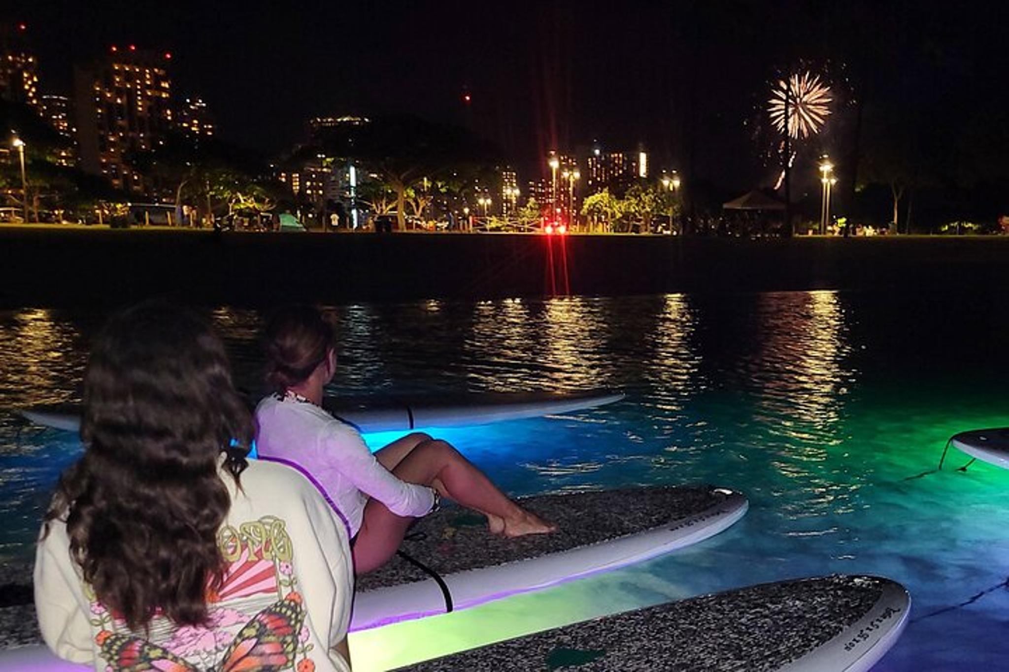 Honolulu Night SUP Yoga and Fireworks - Image 5