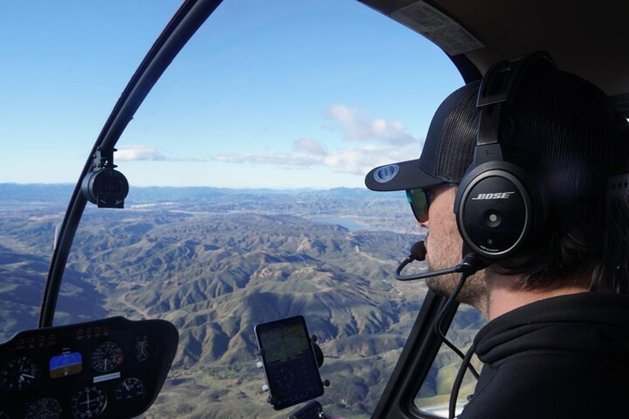 Santa Barbara Mountain Helicopter Flight