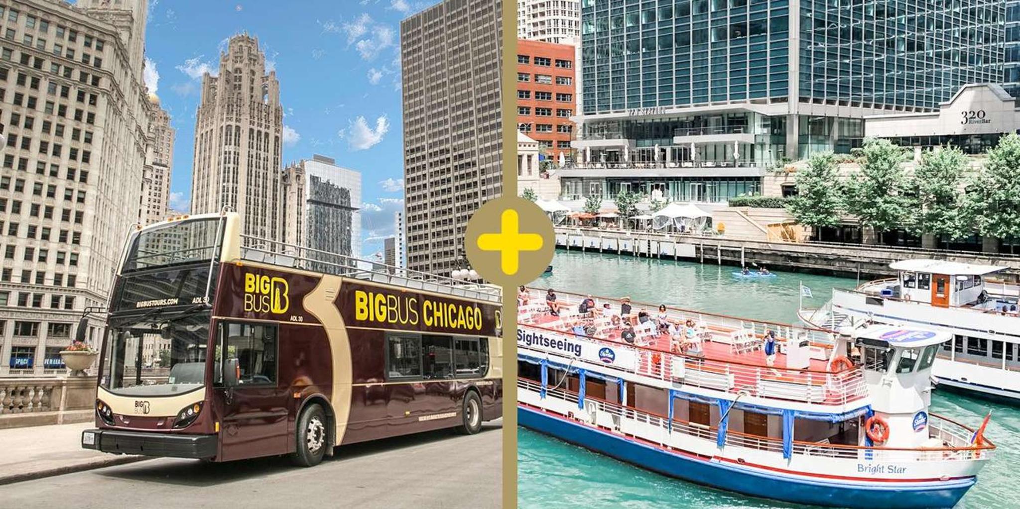 Chicago Architecture River Tour & Hop-on Hop-off Bus