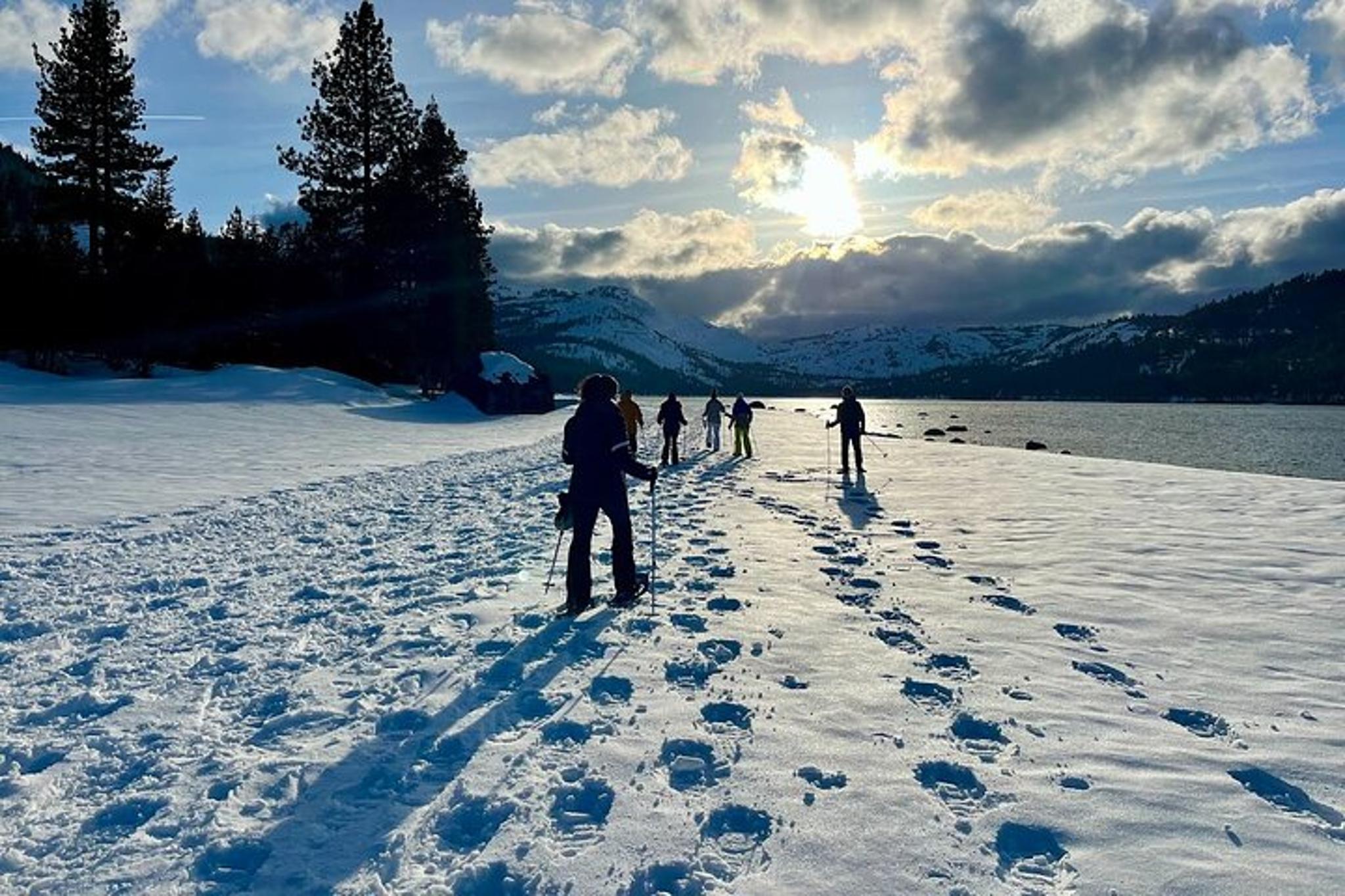 Lake Tahoe Sunset Snowshoe Trek - Image 4