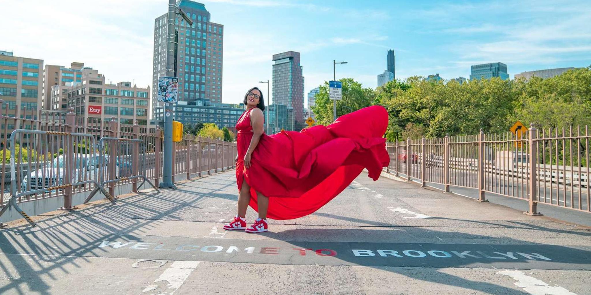 New York City Flying Dress Photo Shoot 1 hr - Image 1