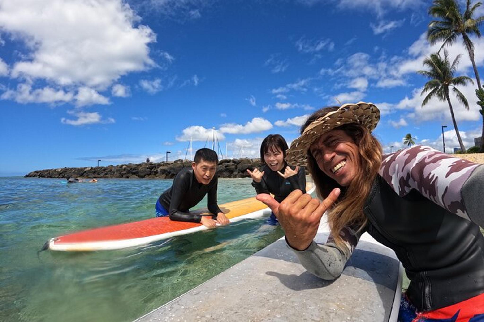 Honolulu Surf Lessons with Social Media Package 1 hr - Image 3