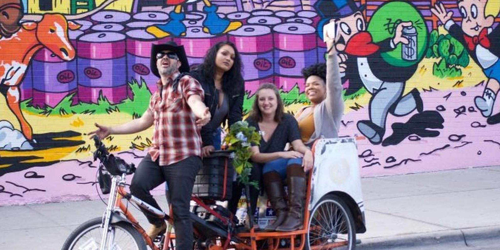 Austin Mural Selfie Pedicab Tour 1.5 hr - Image 1