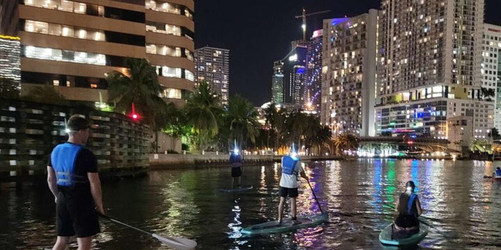 Miami City Lights Night SUP or Kayak Tour - Image 6