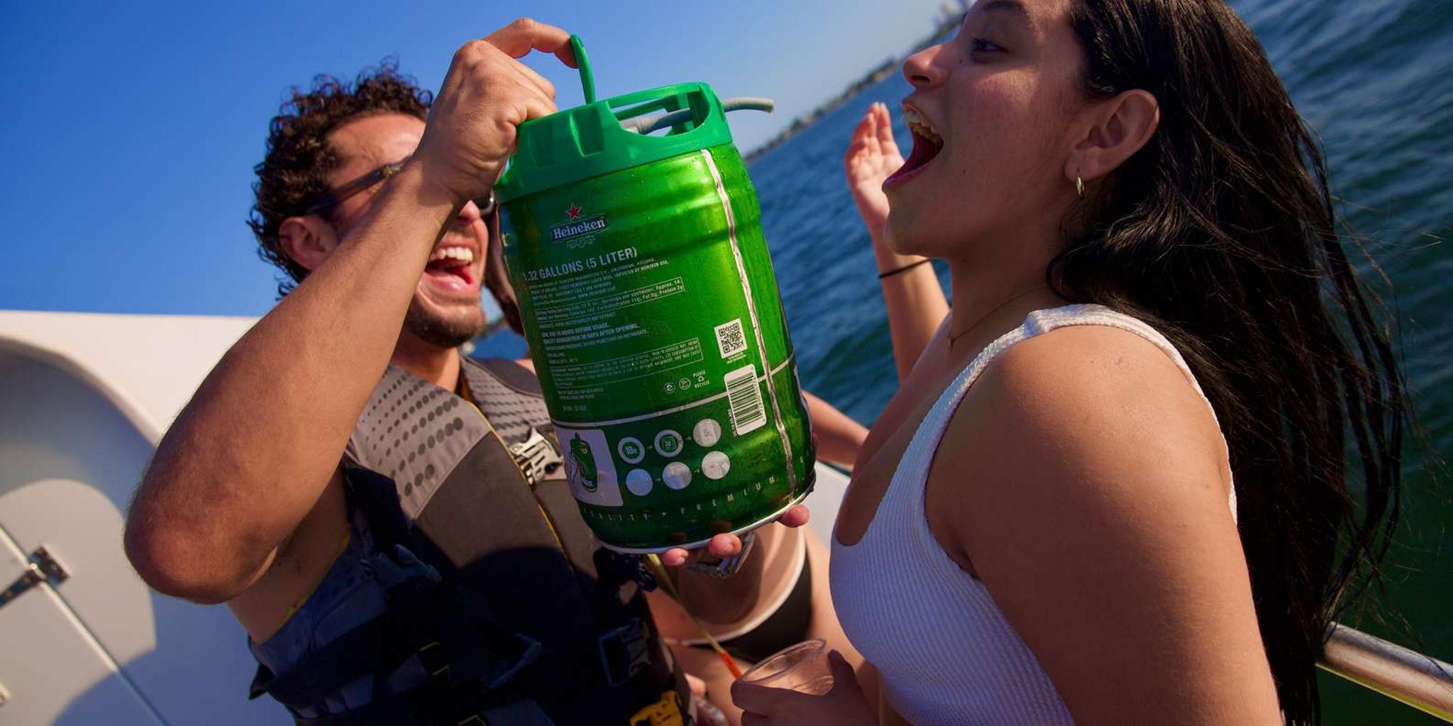 Miami Party Boat with Jet Ski and Open Bar - Image 1