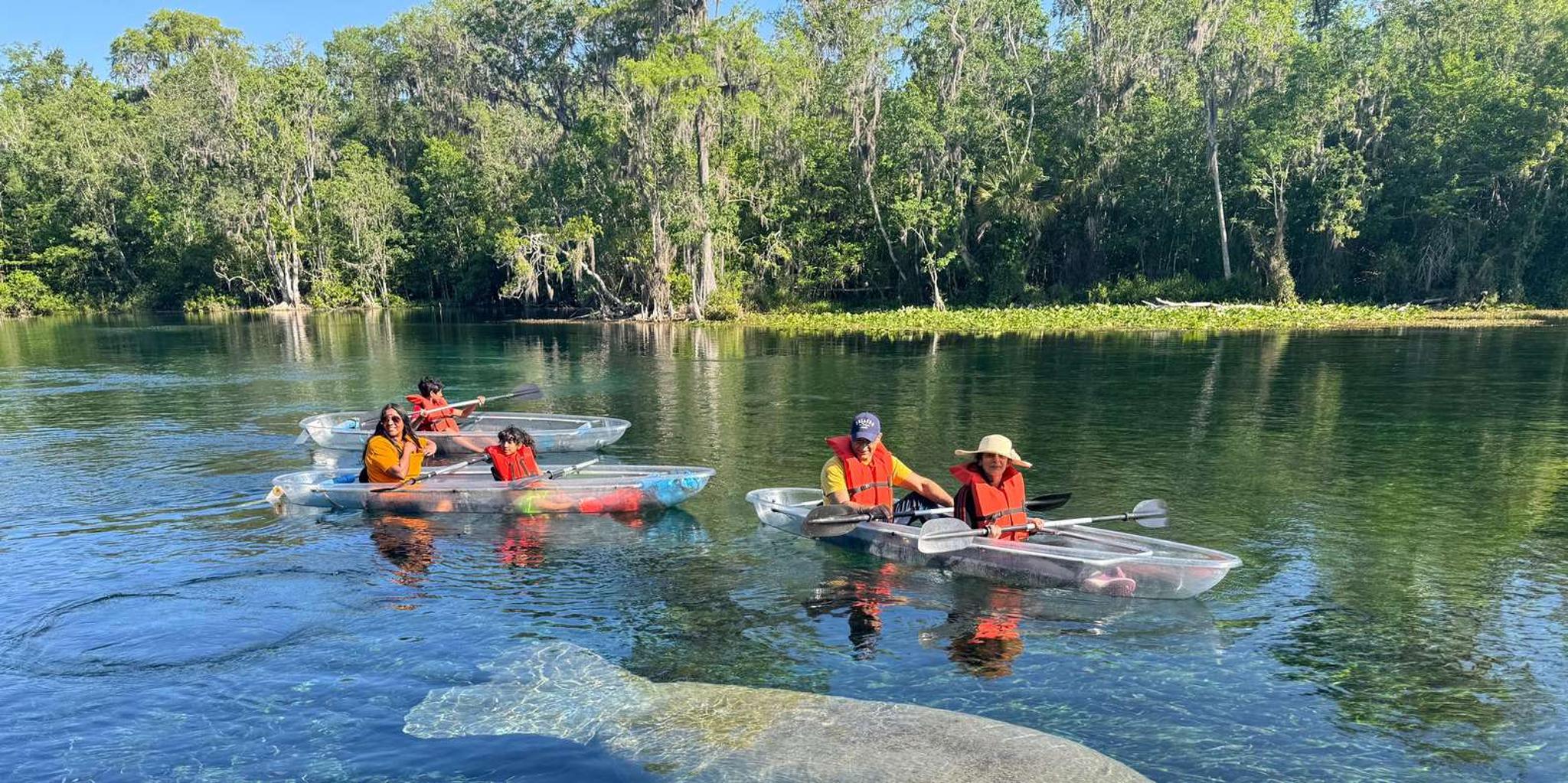 Silver Springs Manatees and Monkeys Kayak Tour