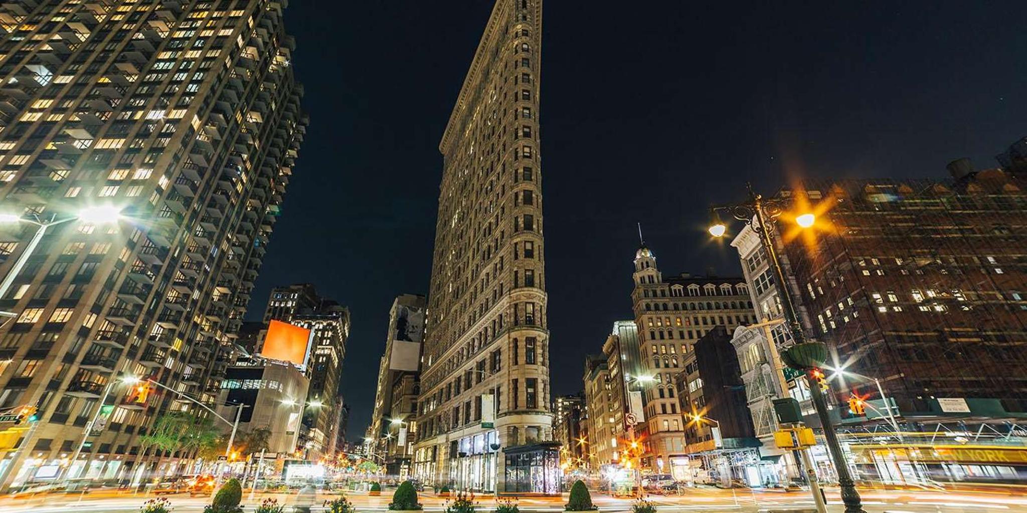 New York City Skyline Night Tour on Double-Decker Bus