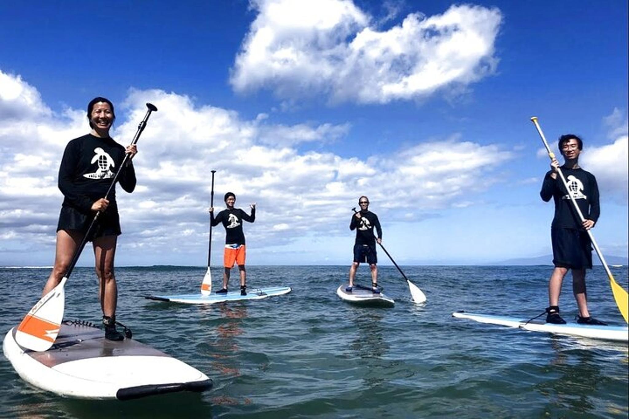 Kihei Stand Up Paddleboarding Class at Kalama Beach - Image 3