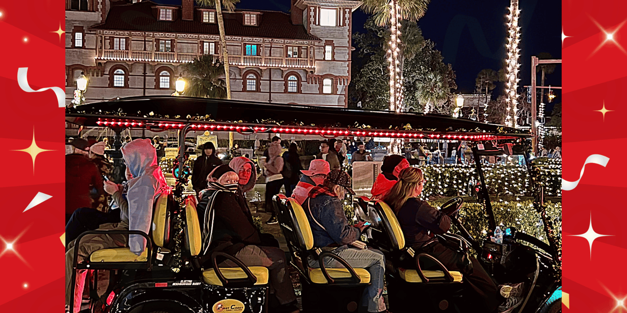 St. Augustine Nights of Lights Electric Cart Tour - Image 5