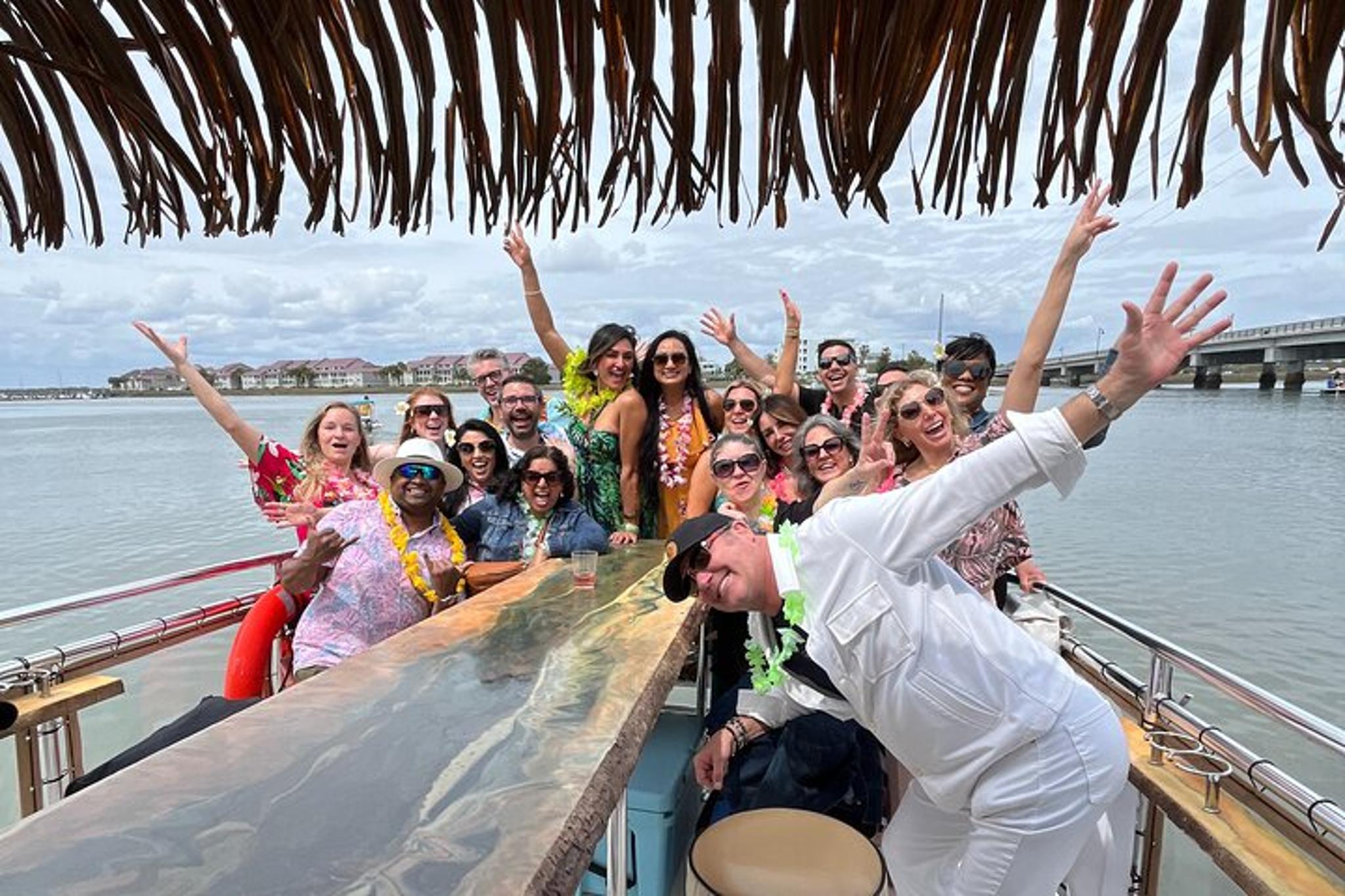 Folly Beach Tiki Boat Tour 2 hr - Image 3