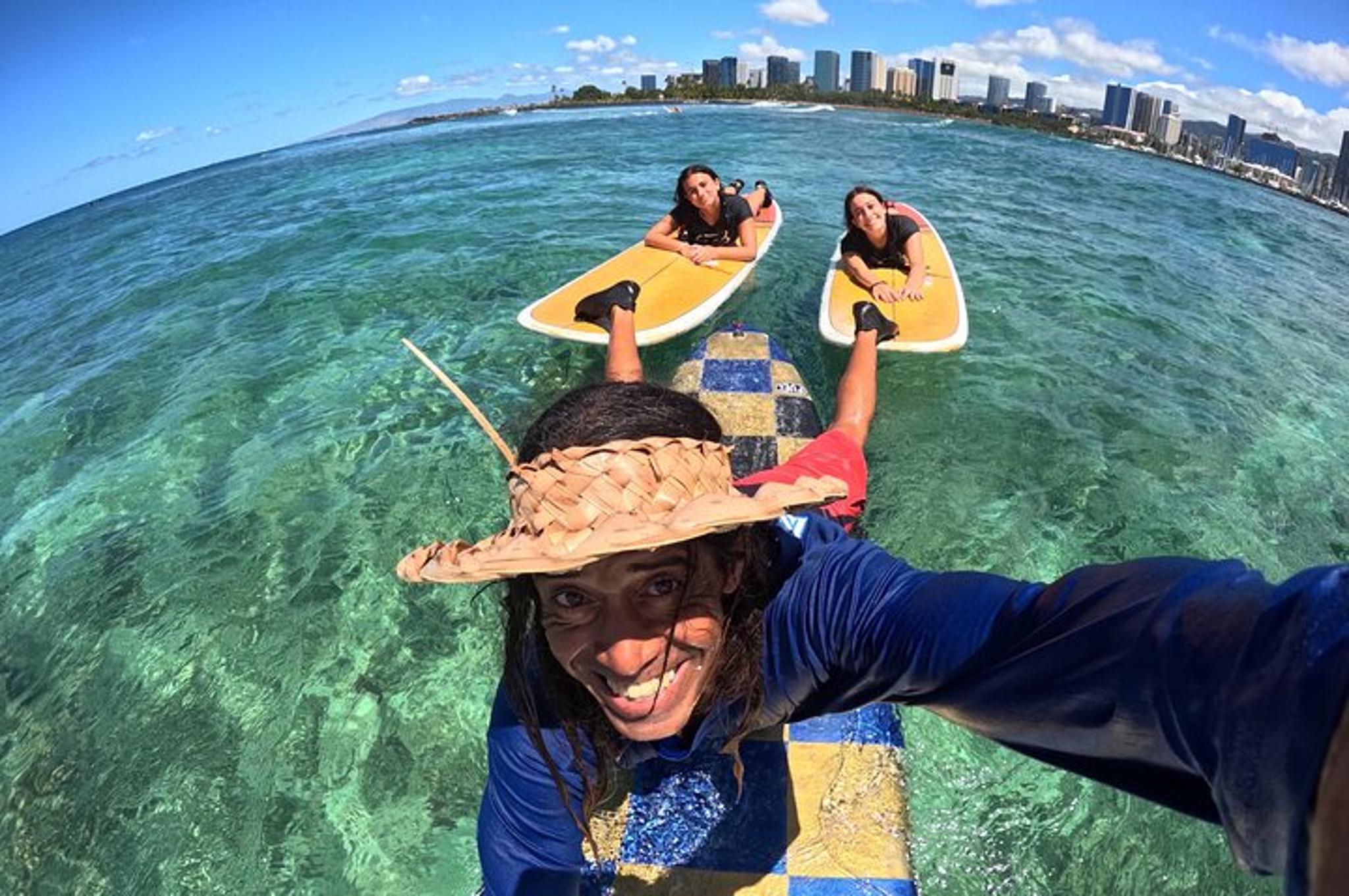 Honolulu Surf Lessons with Social Media Package 1 hr - Image 4