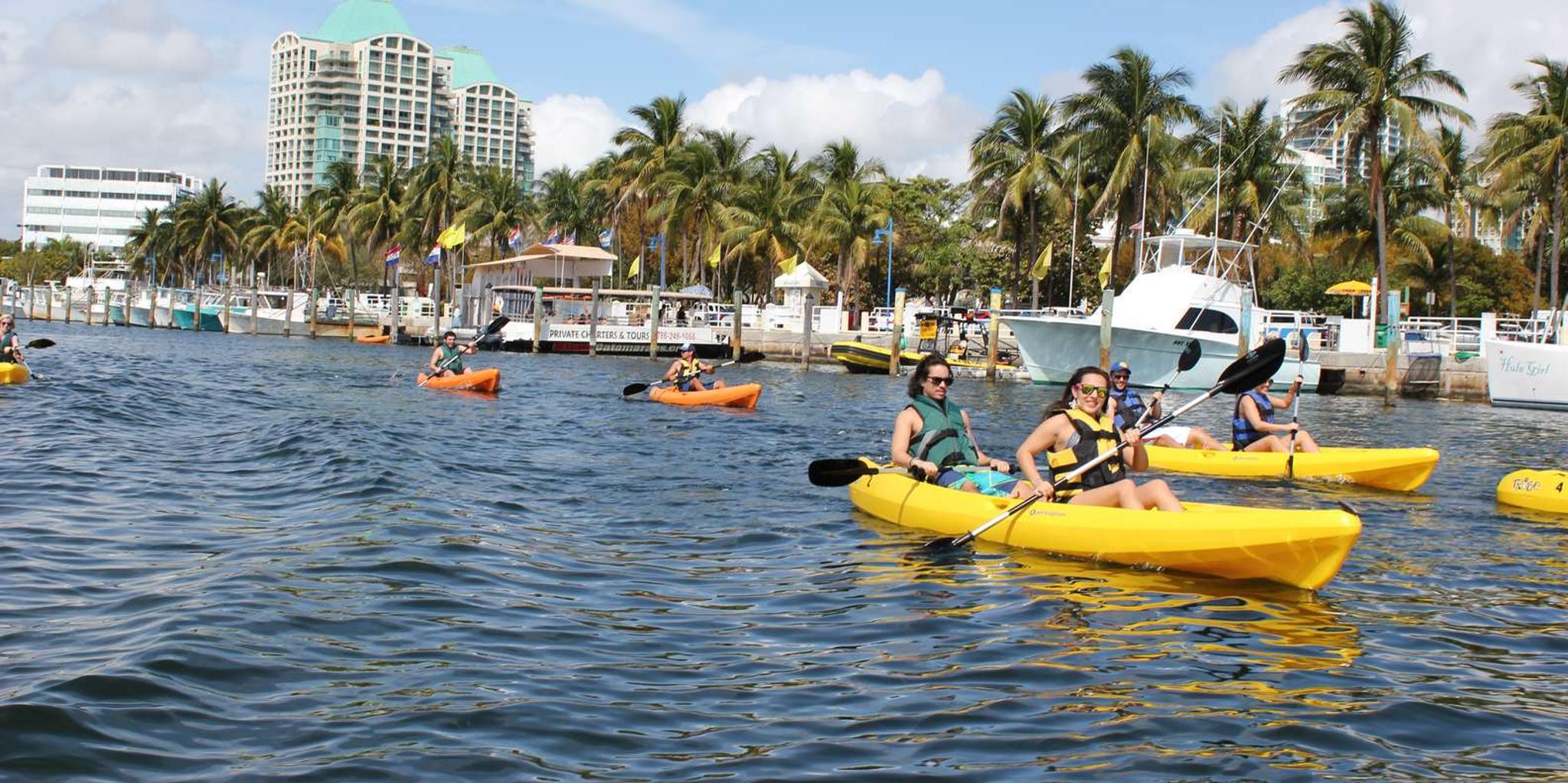 Miami Biscayne Bay Kayak or Paddleboard Rental
