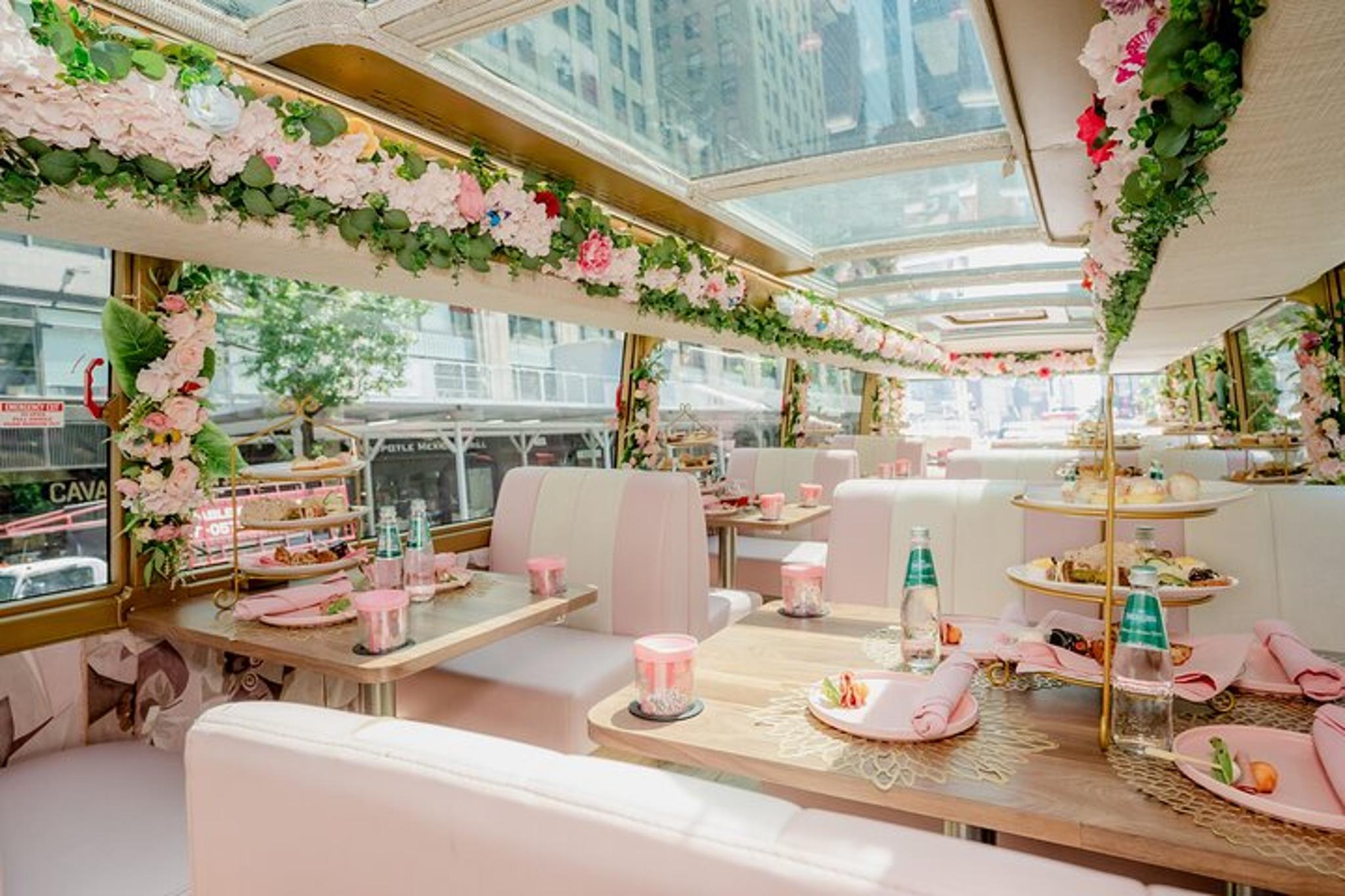 Dallas Tea Tour on a Pink Bus 90 min