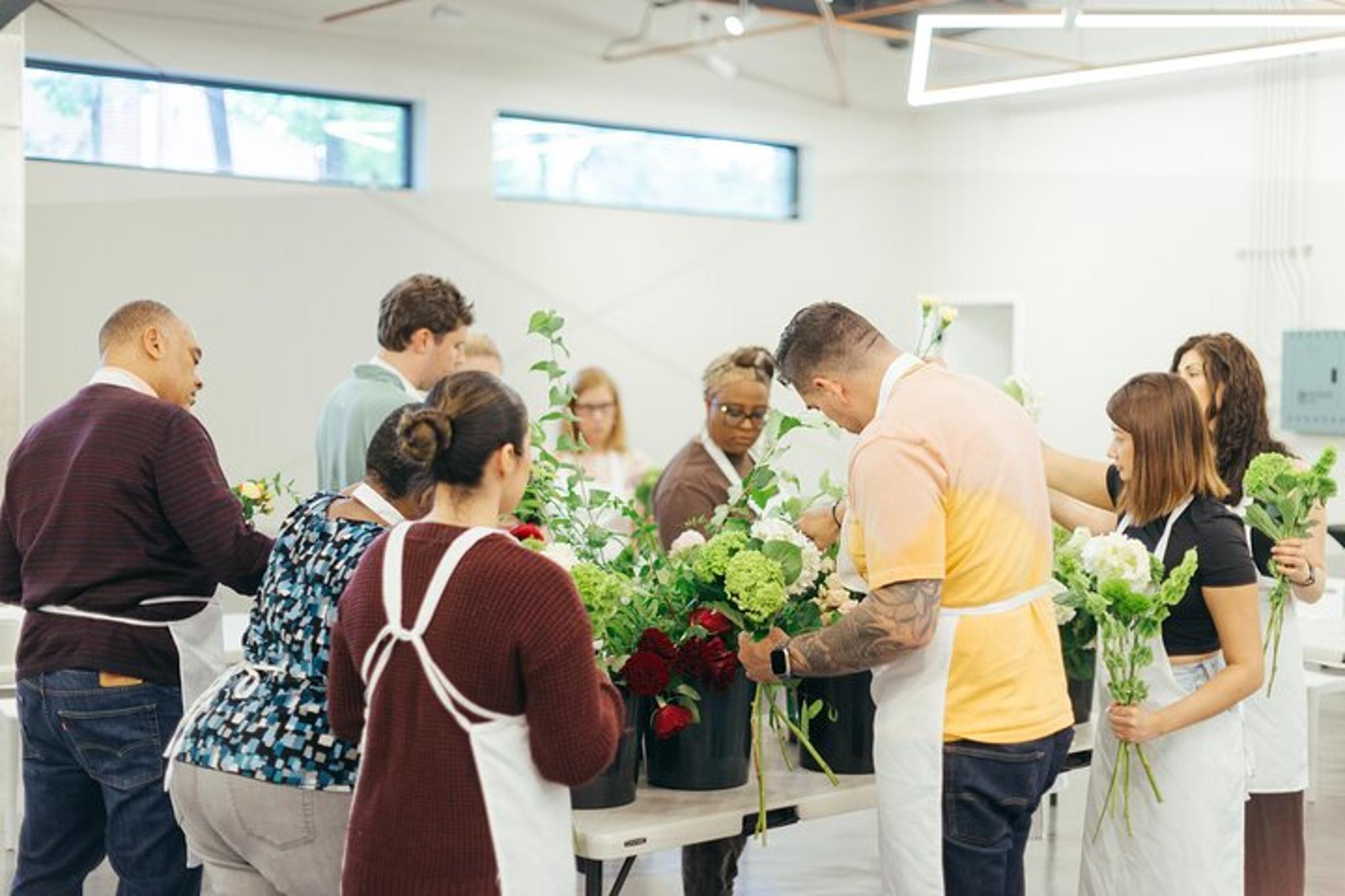 Atlanta Flower Arranging Workshop with Skyline Views - Image 5