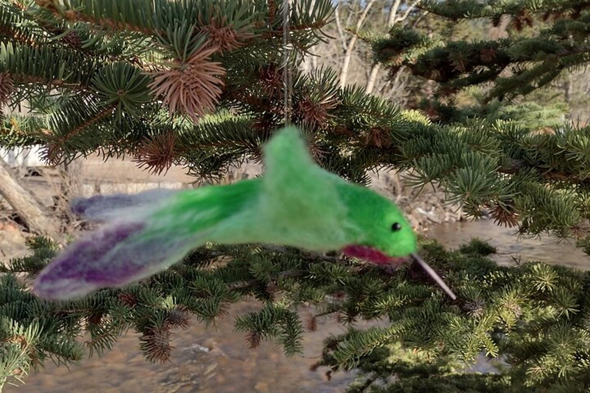 Estes Park Felting Hummingbird Ornament Class - Image 5